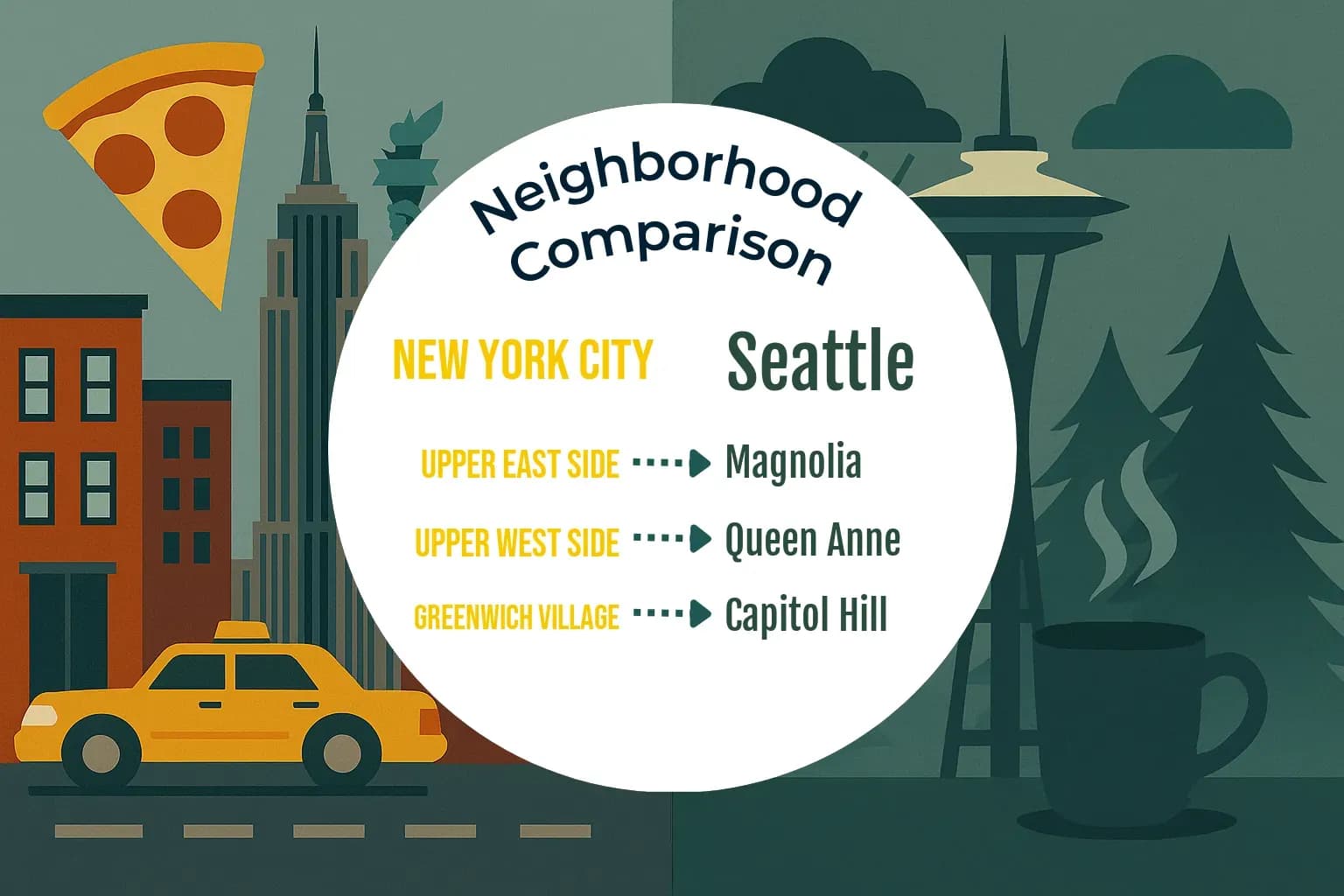 New York City vs Seattle Neighborhood Comparison