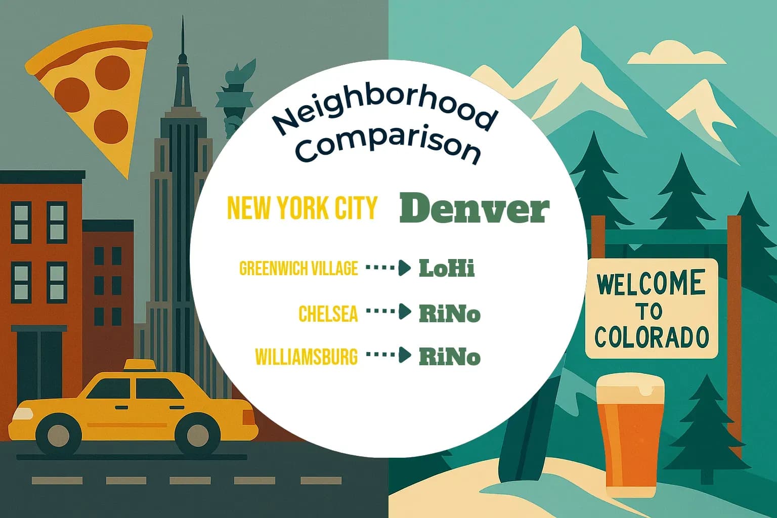 New York City vs Denver Neighborhood Comparison