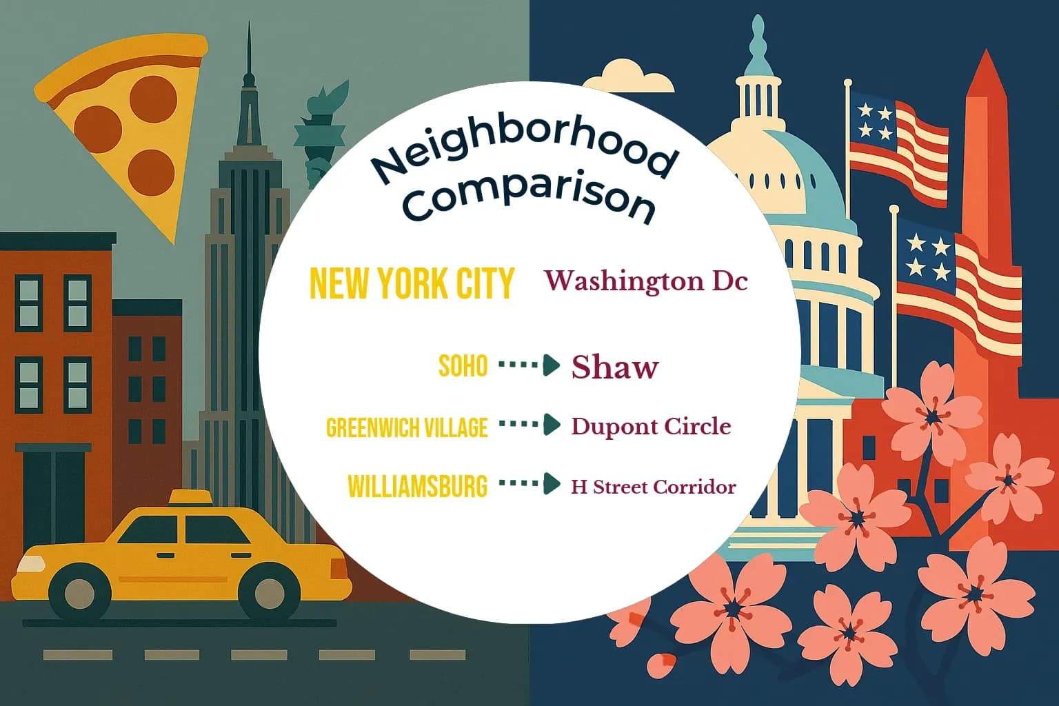 New York City vs Washington DC Neighborhood Comparison
