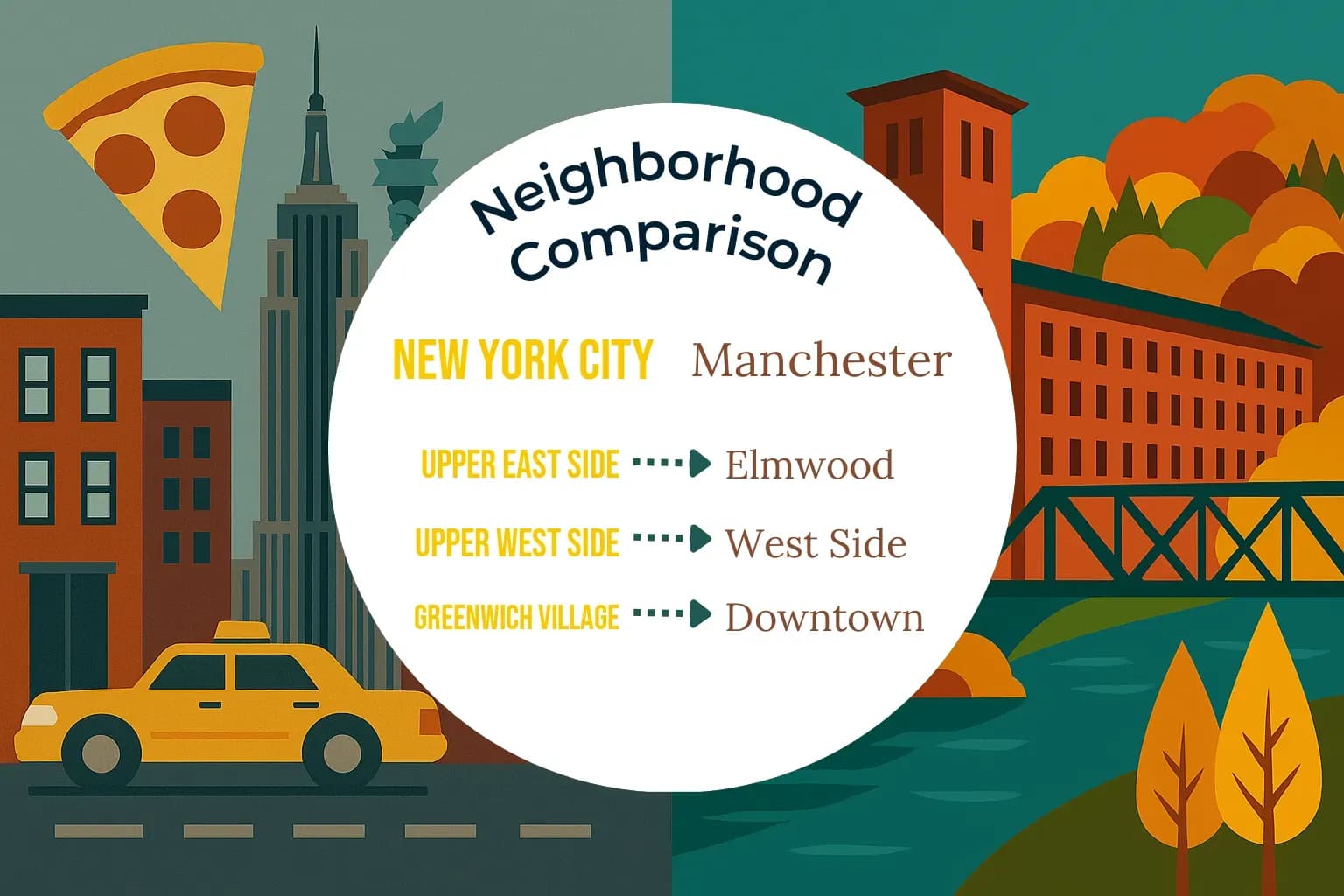 New York City vs Manchester Neighborhood Comparison