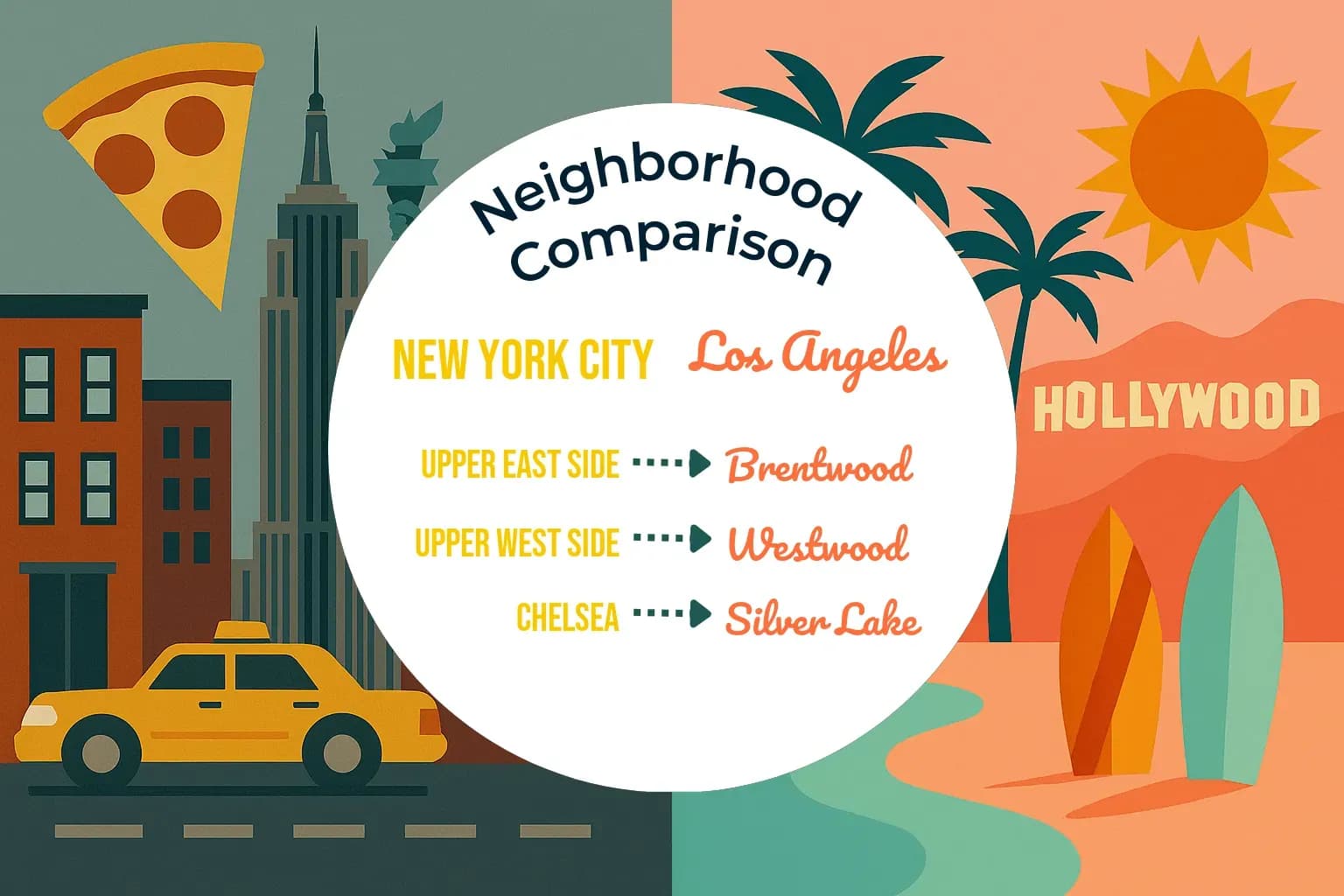 New York City vs Los Angeles Neighborhood Comparison