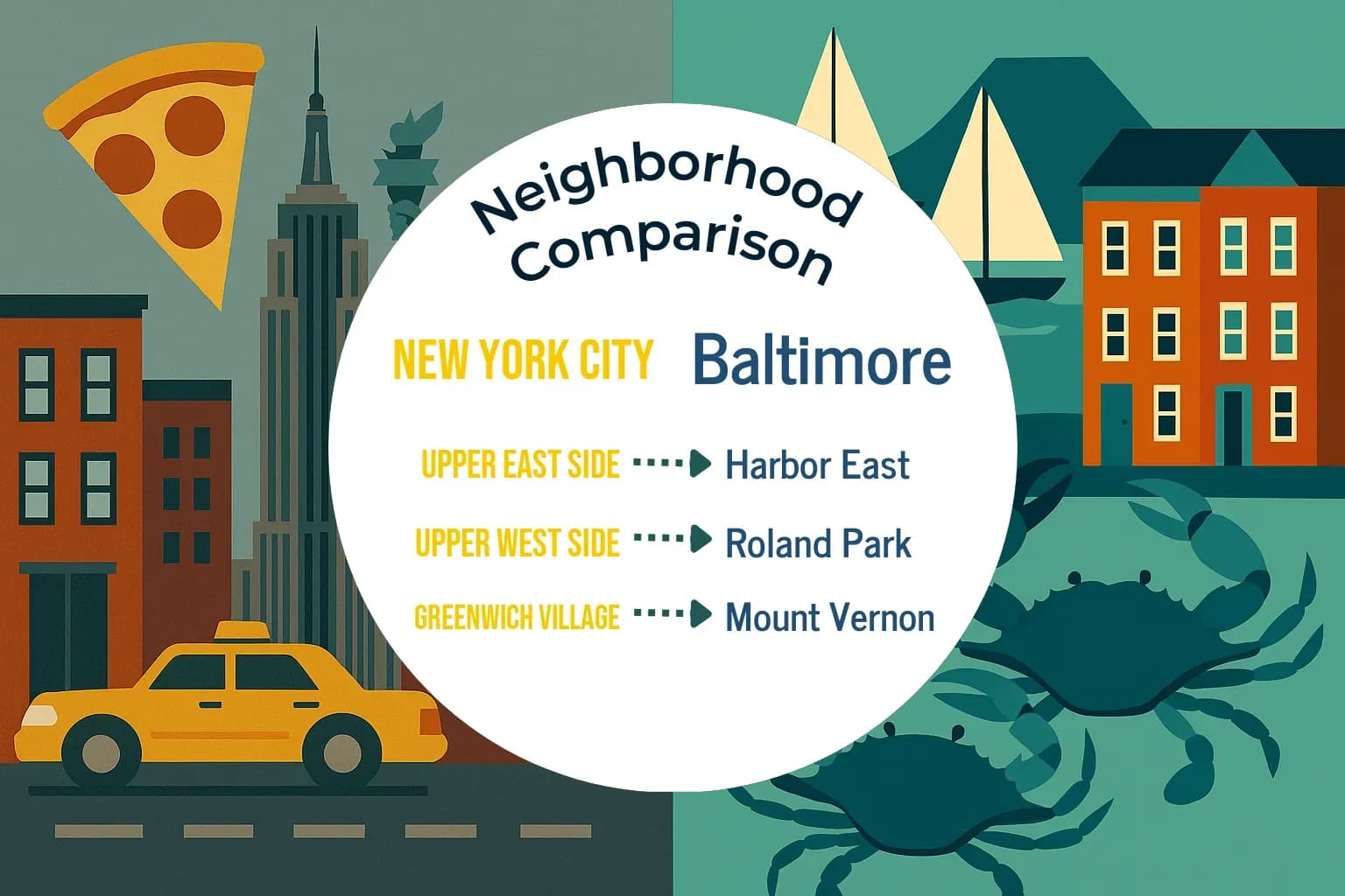 New York City vs Baltimore Neighborhood Comparison