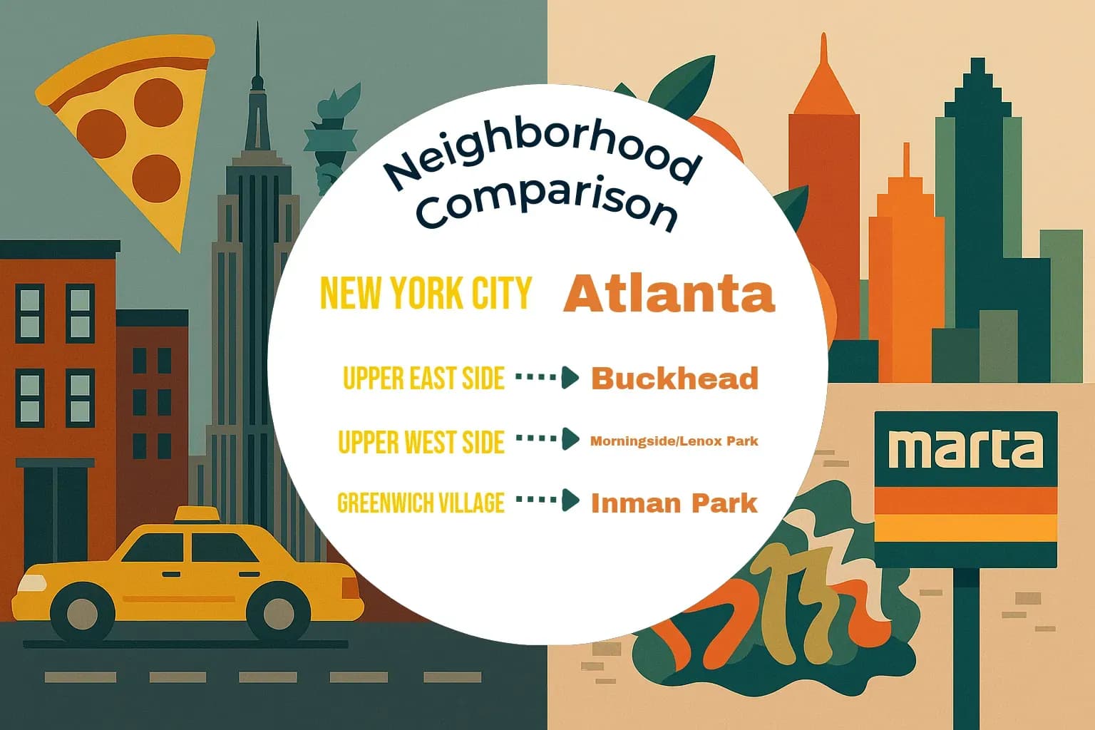 New York City vs Atlanta Neighborhood Comparison