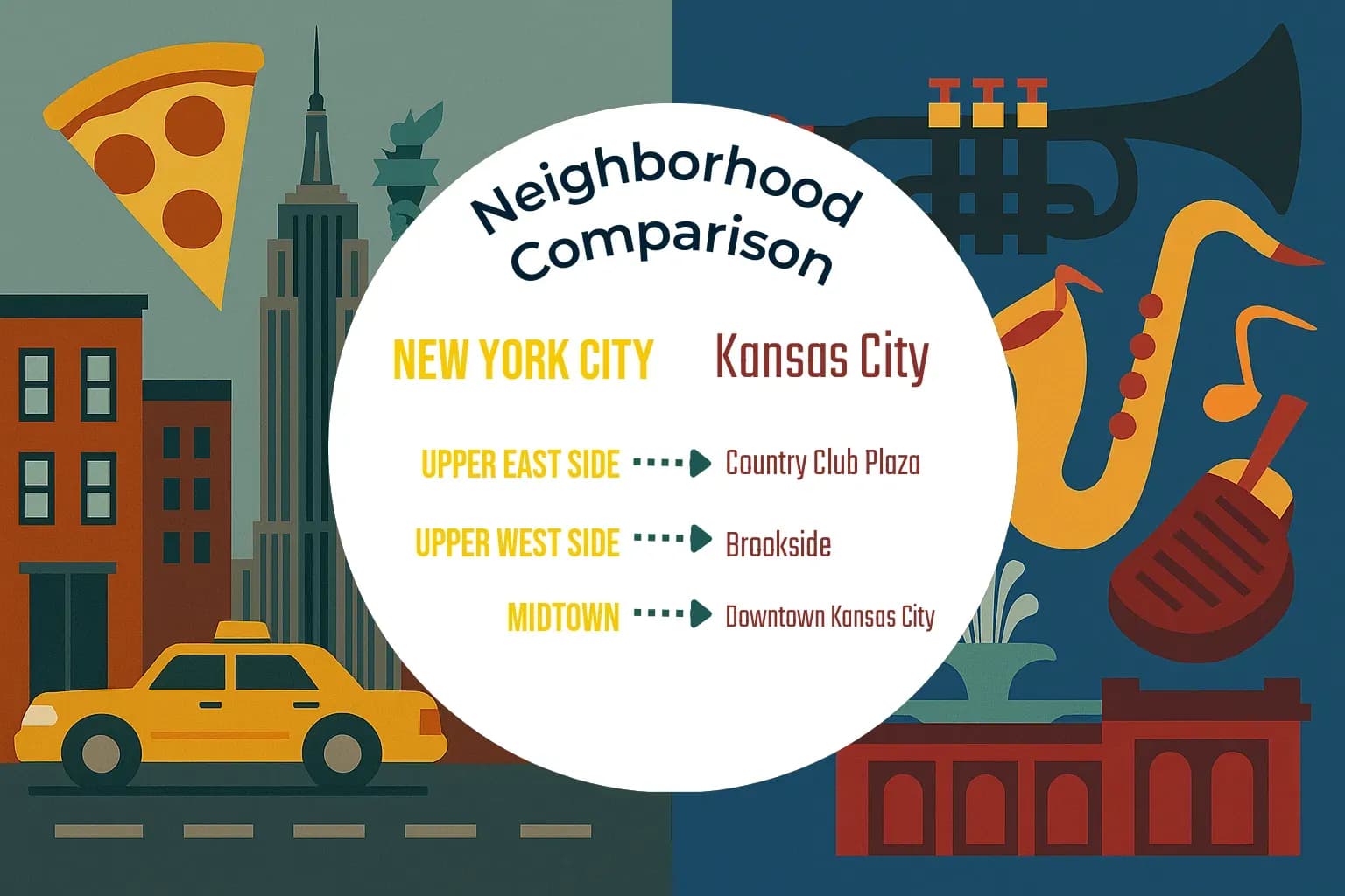 New York City vs Kansas City Neighborhood Comparison