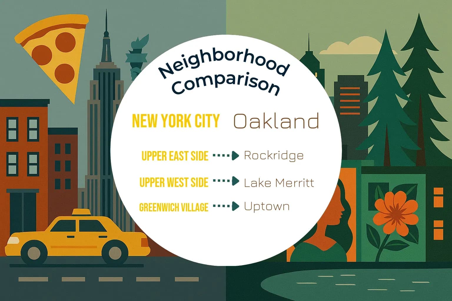 New York City vs Oakland Neighborhood Comparison