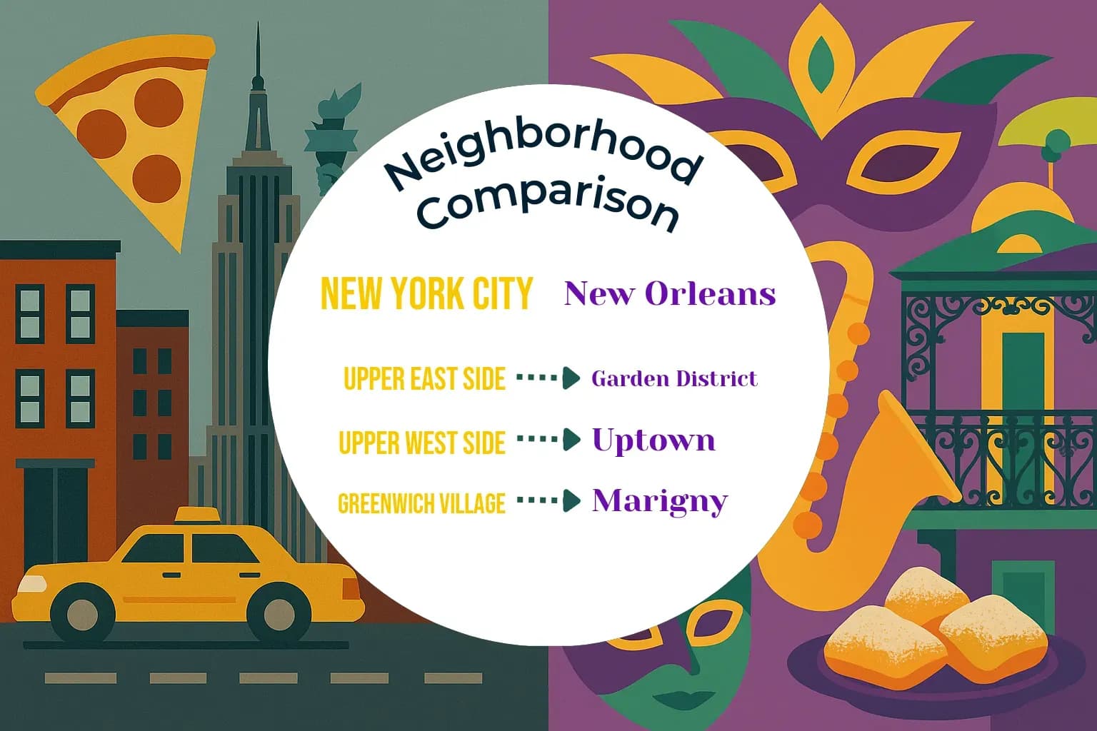 New York City vs New Orleans Neighborhood Comparison