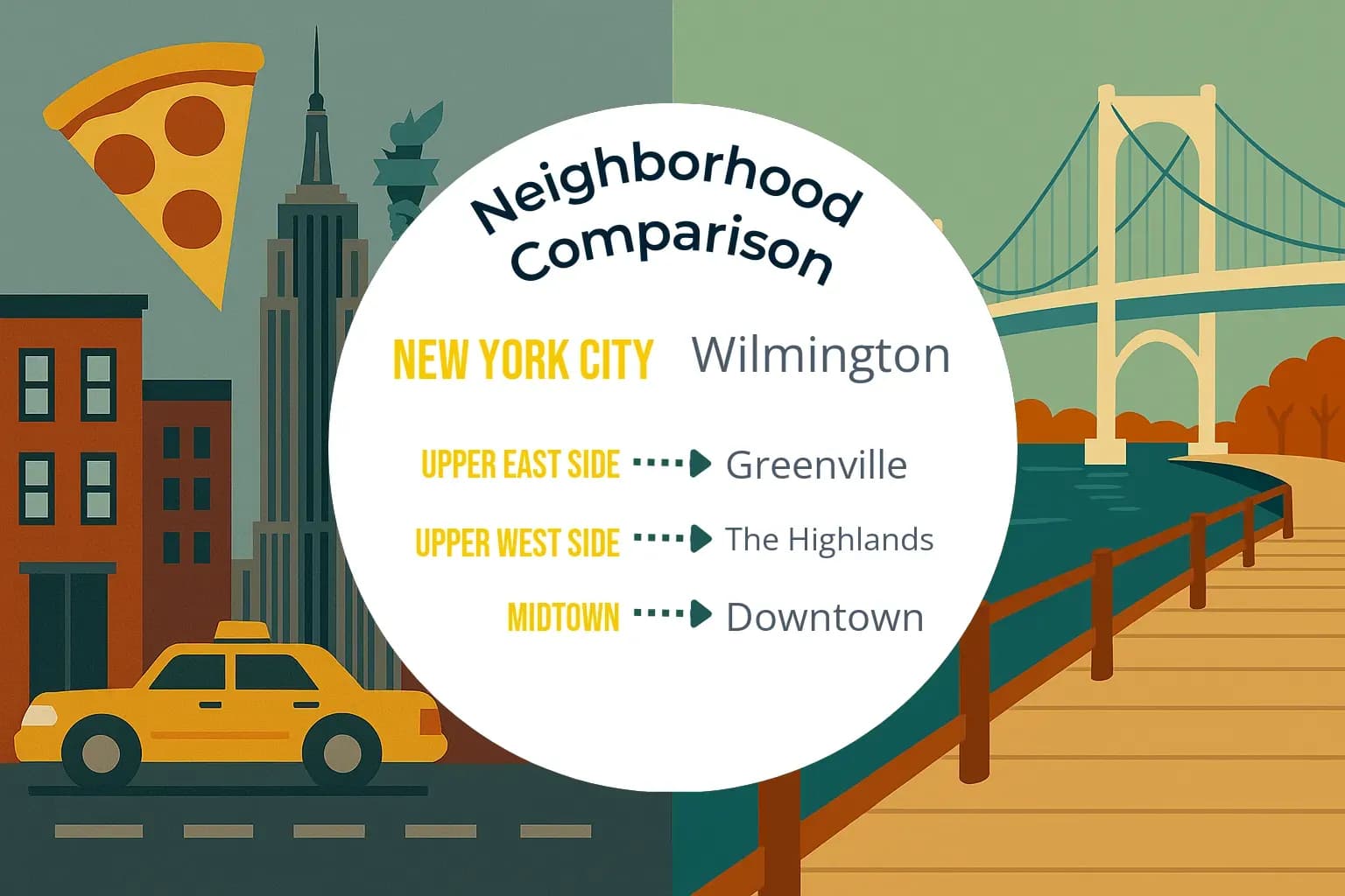 New York City vs Wilmington Neighborhood Comparison
