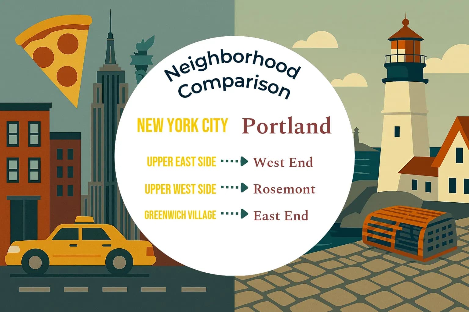 New York City vs Portland Neighborhood Comparison