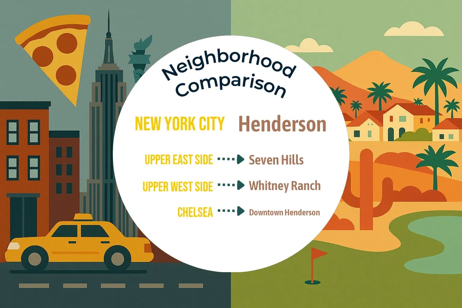 New York City vs Henderson Neighborhood Comparison