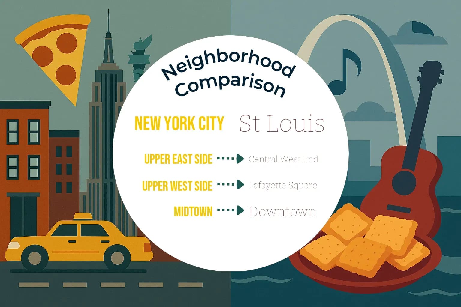 New York City vs St. Louis Neighborhood Comparison