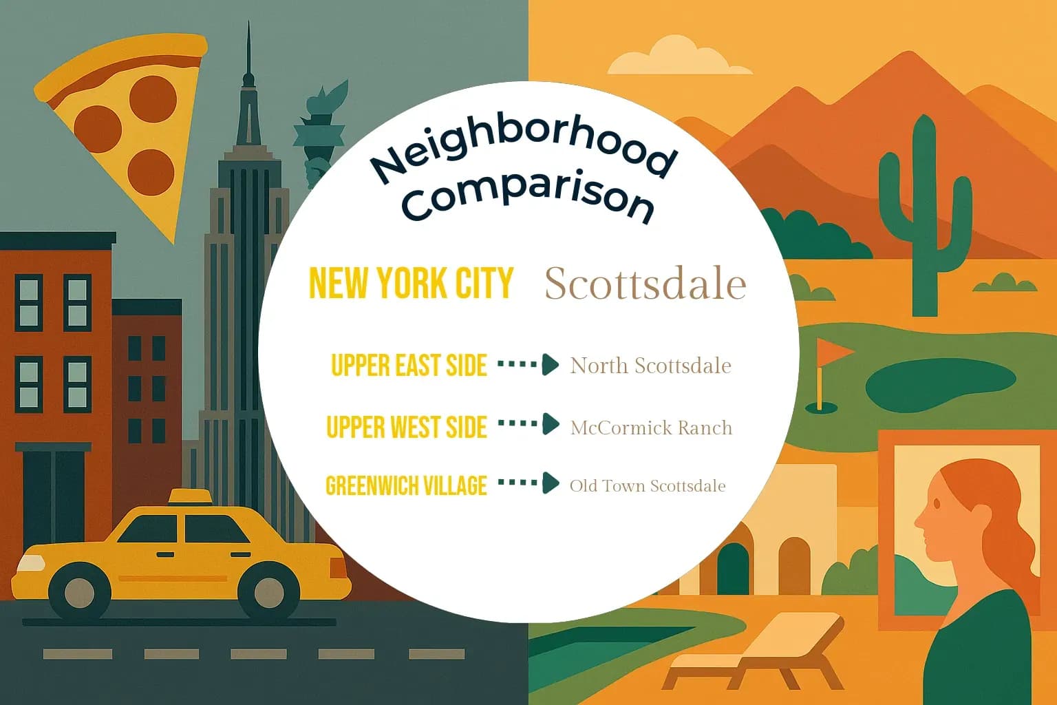 New York City vs Scottsdale Neighborhood Comparison