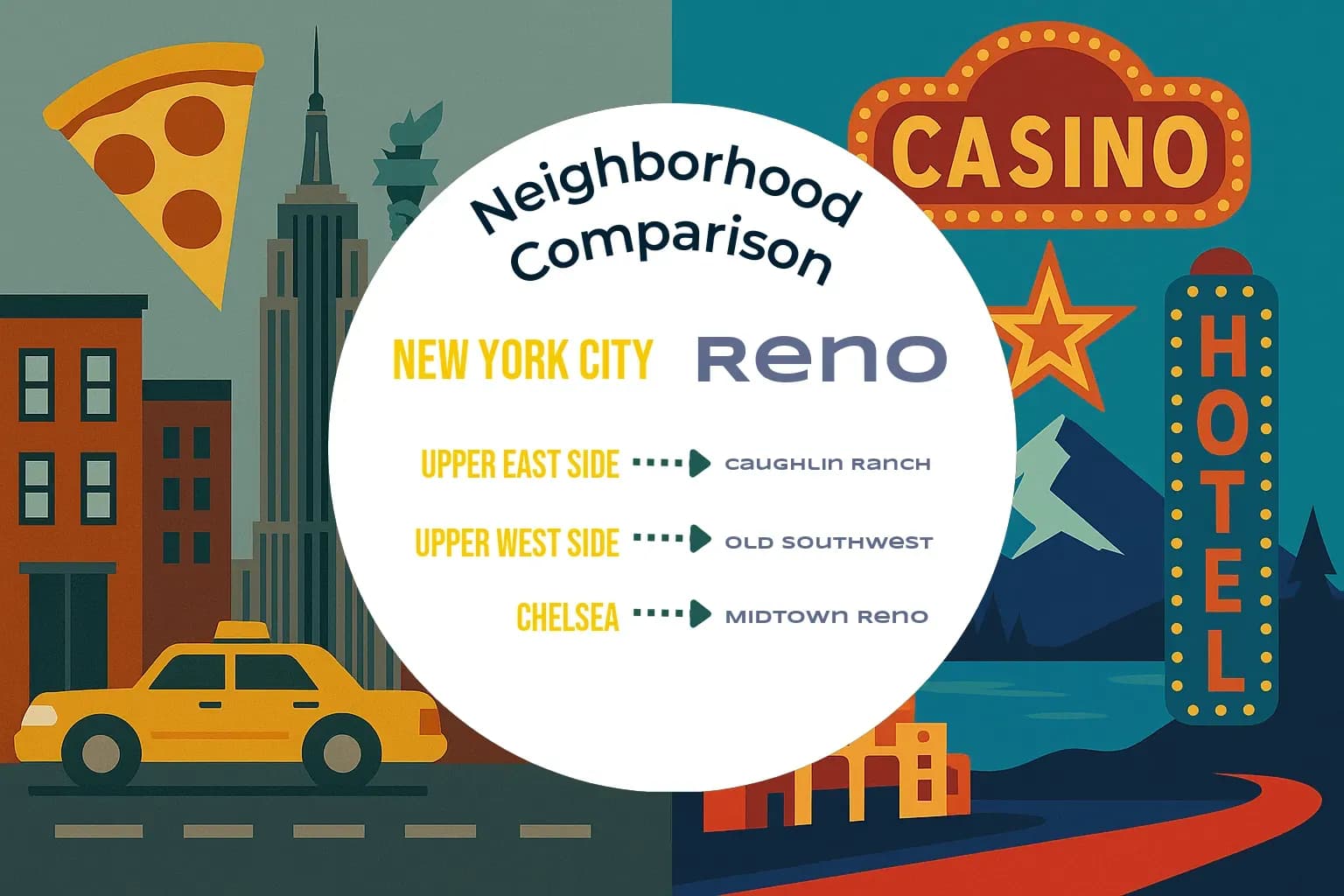 New York City vs Reno Neighborhood Comparison
