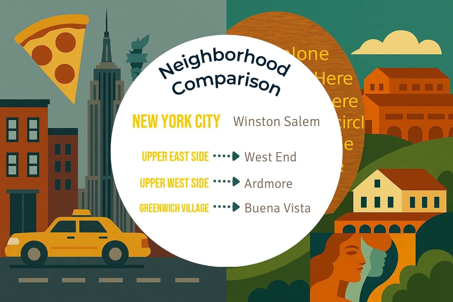 New York City vs Winston Salem Neighborhood Comparison