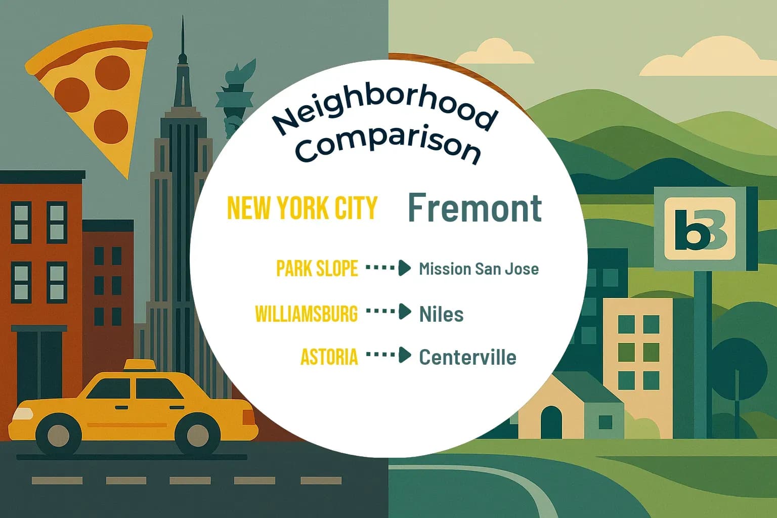 New York City vs Fremont Neighborhood Comparison