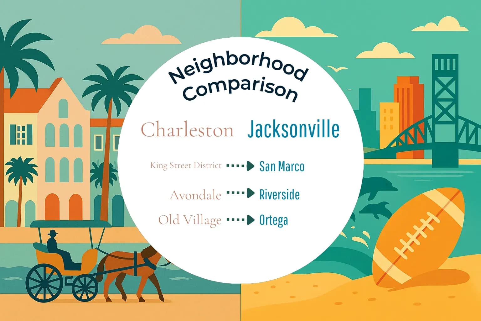 Charleston vs Jacksonville Neighborhood Comparison