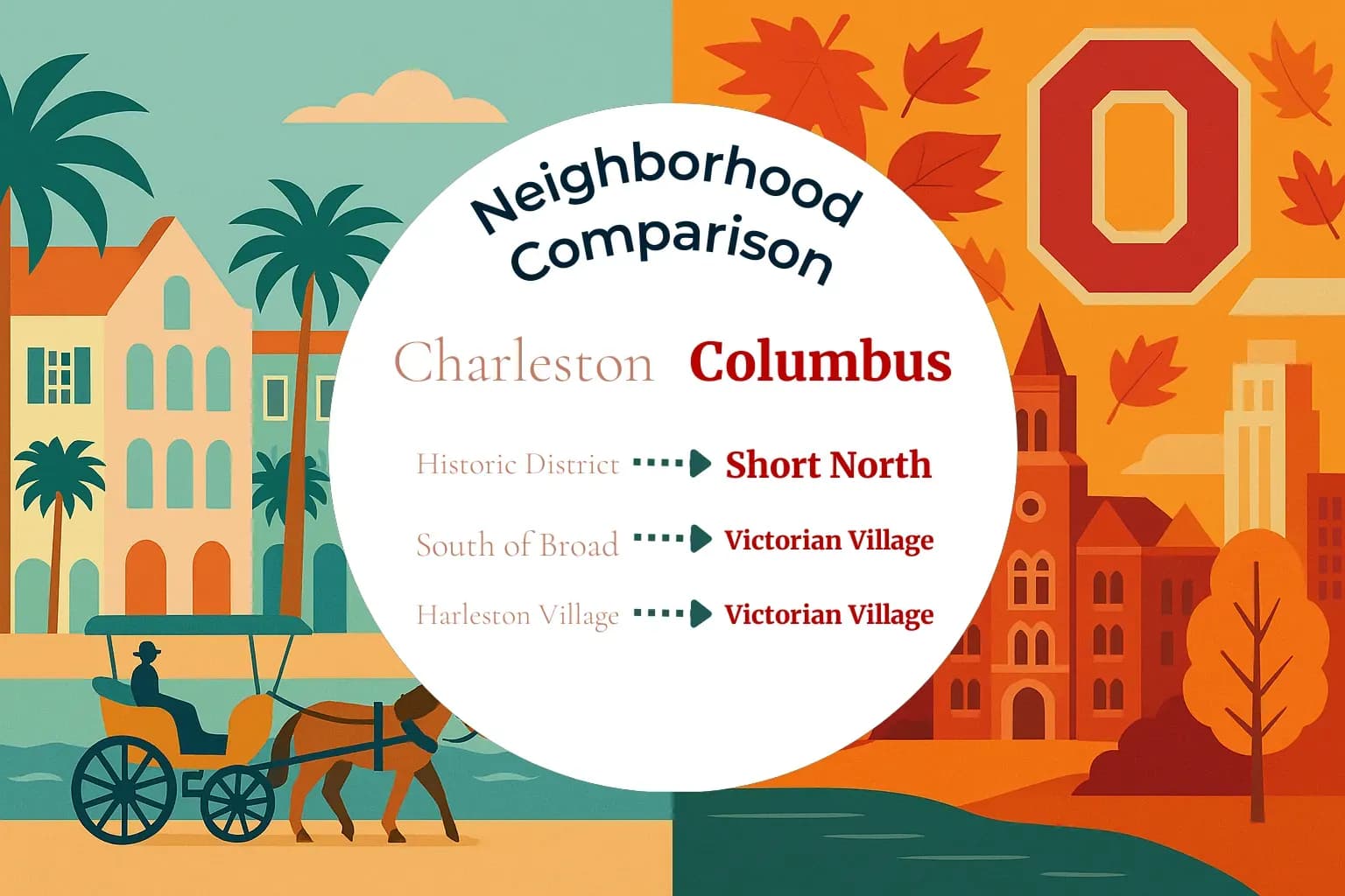 Charleston vs Columbus Neighborhood Comparison