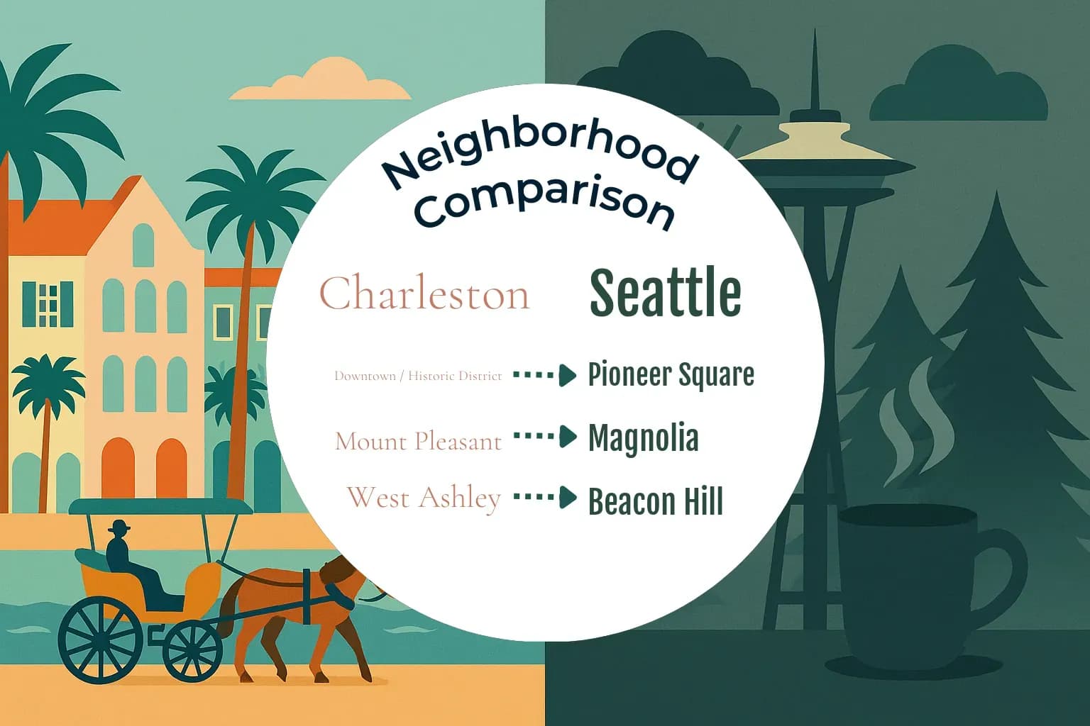 Charleston vs Seattle Neighborhood Comparison