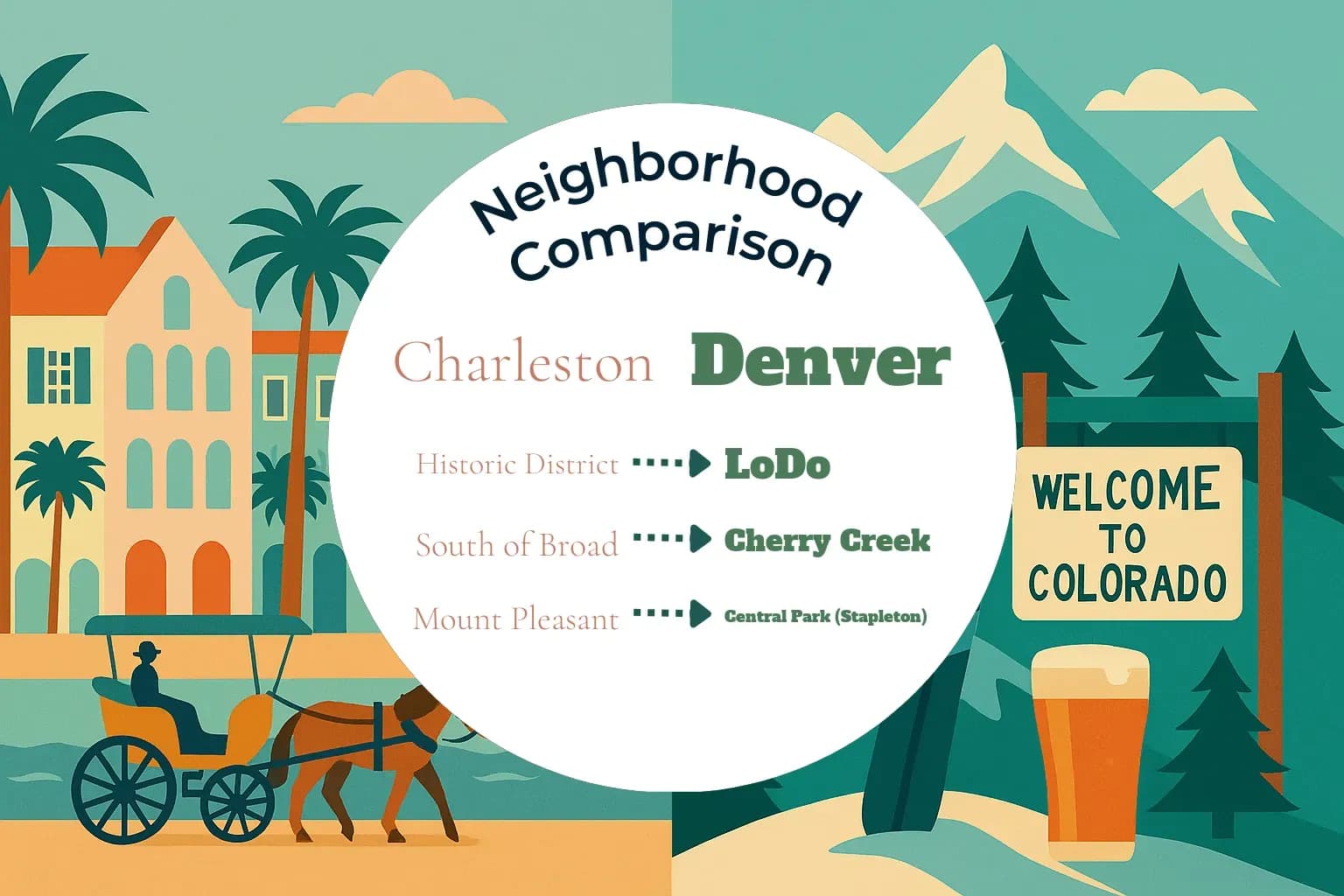 Charleston vs Denver Neighborhood Comparison