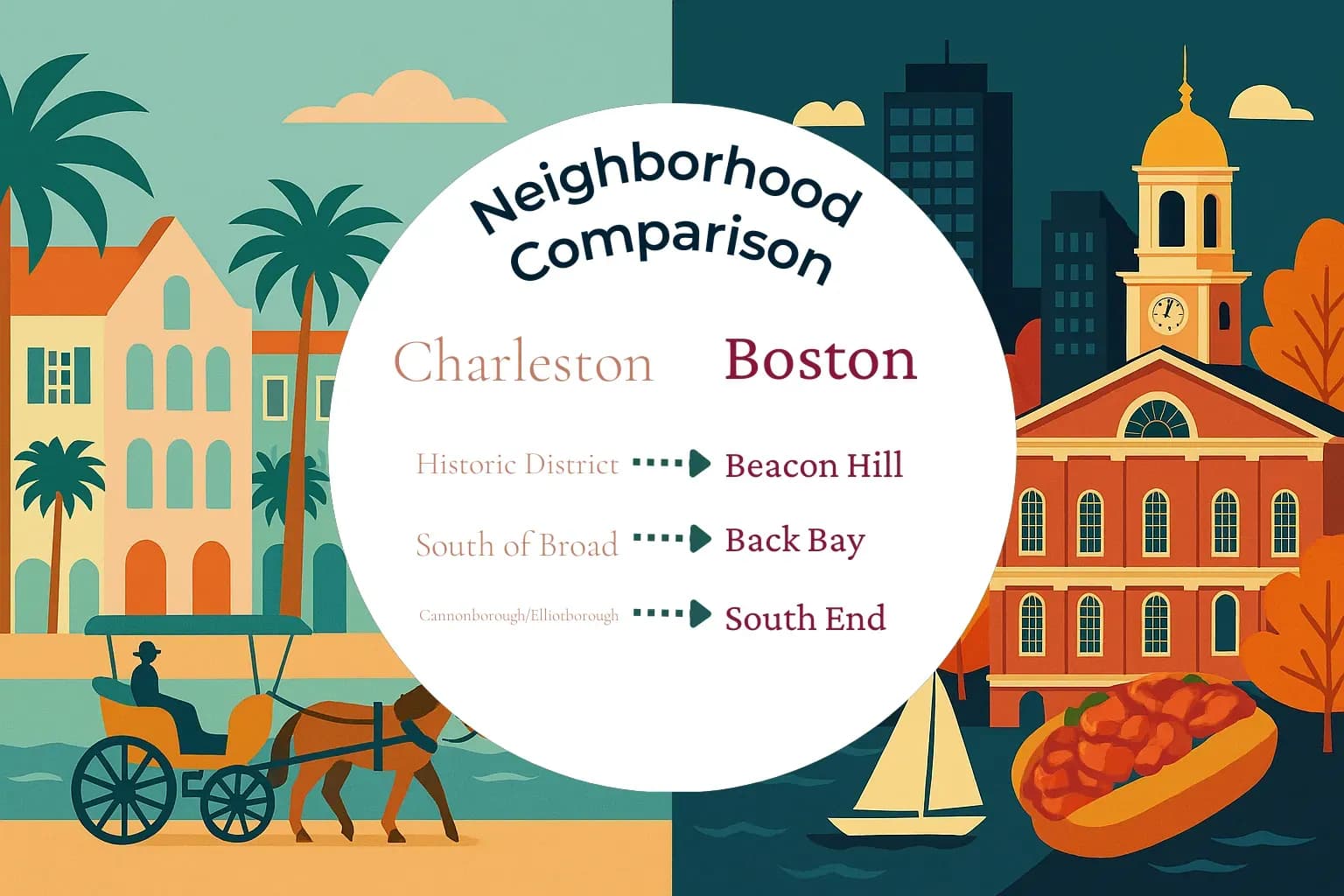 Charleston vs Boston Neighborhood Comparison