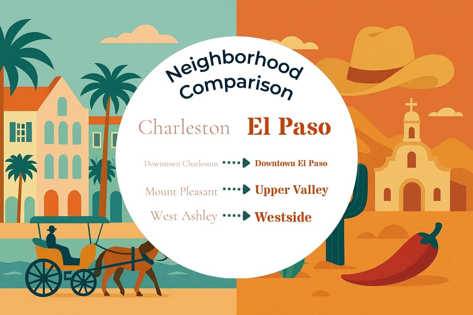 Charleston vs El Paso Neighborhood Comparison