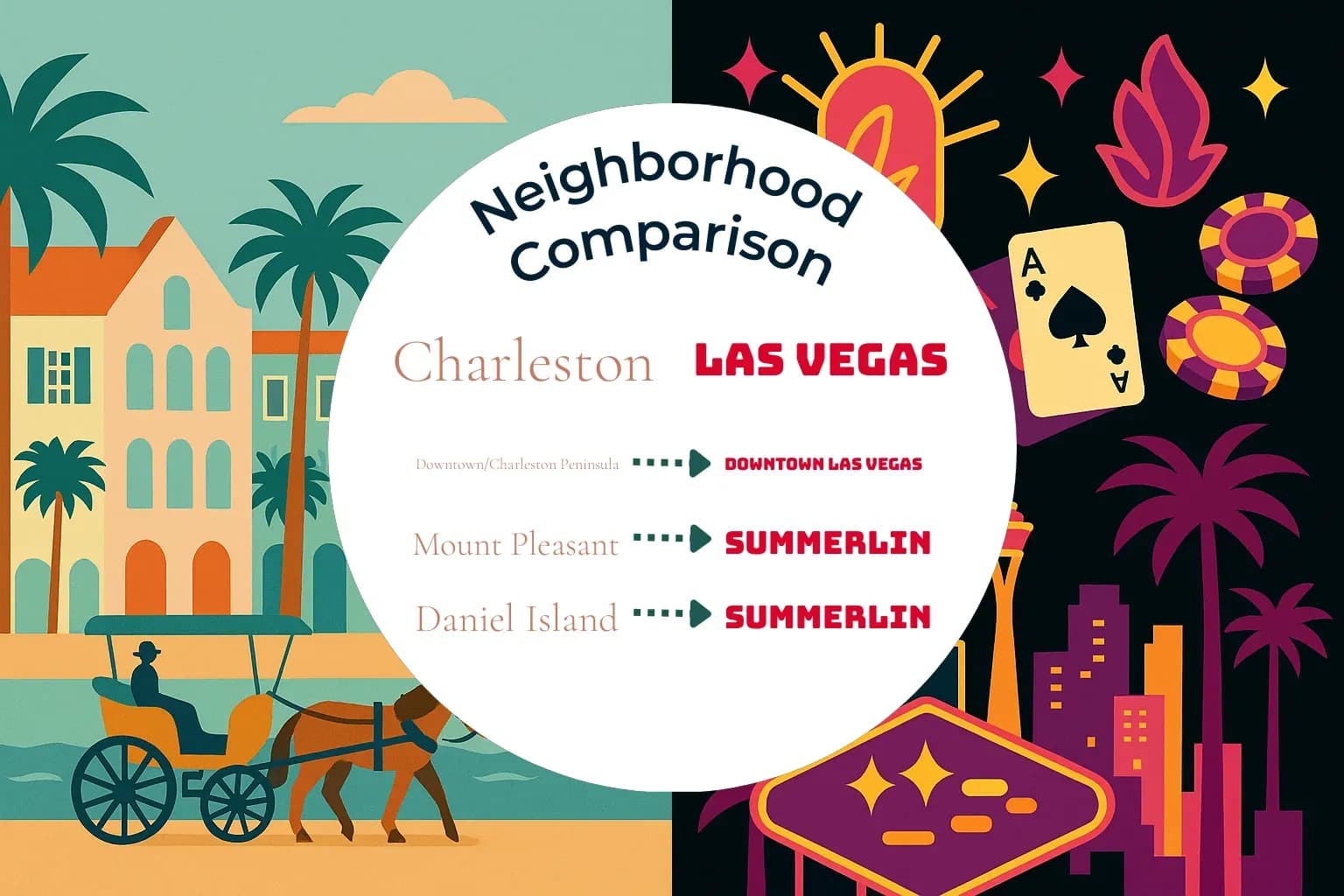 Charleston vs Las Vegas Neighborhood Comparison