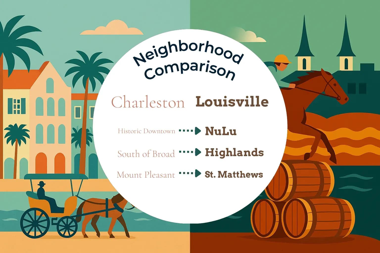 Charleston vs Louisville Neighborhood Comparison
