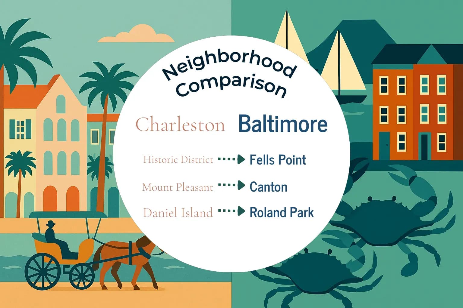 Charleston vs Baltimore Neighborhood Comparison