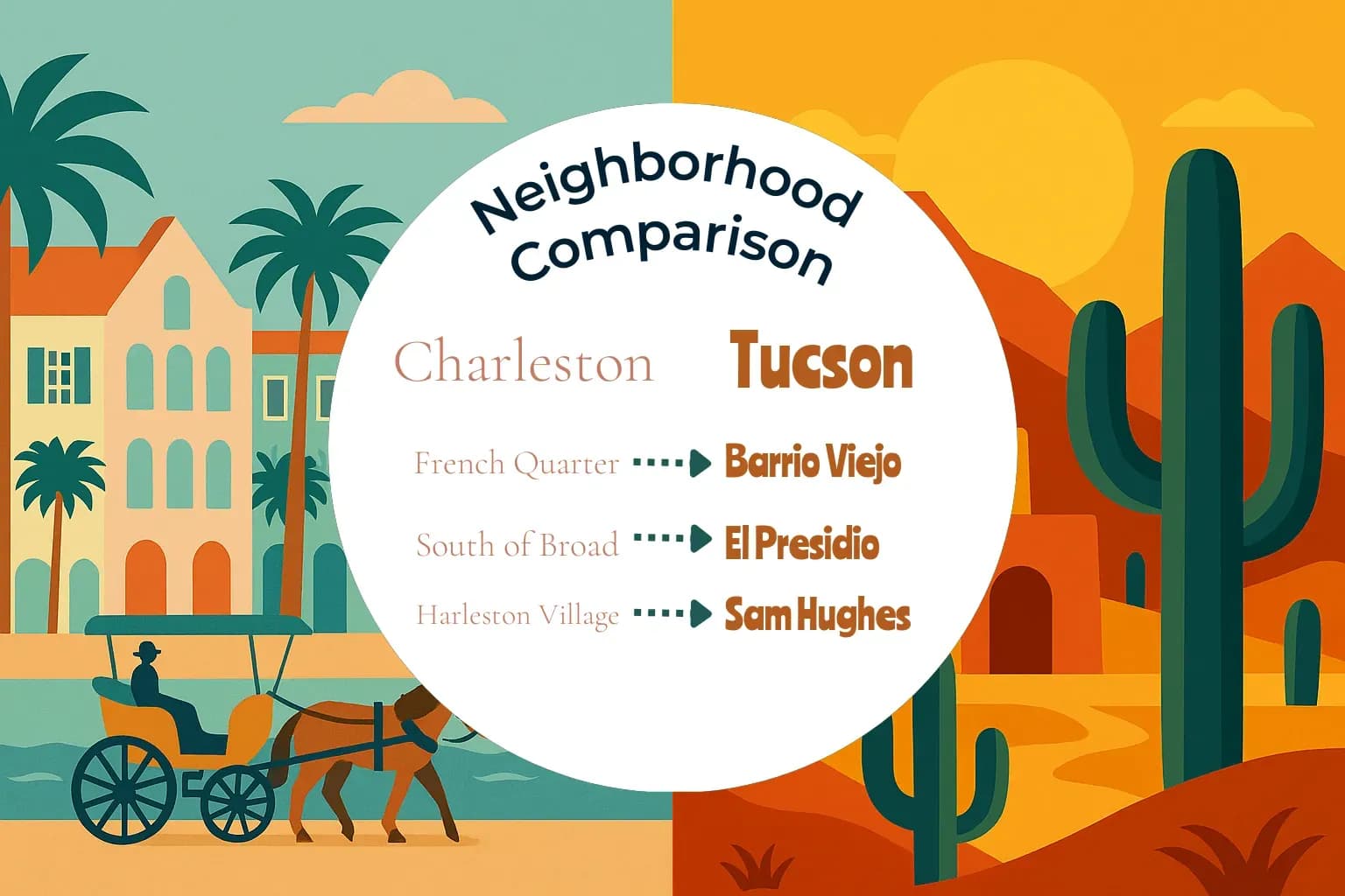 Charleston vs Tucson Neighborhood Comparison
