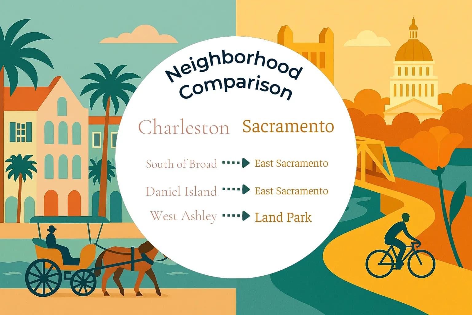 Charleston vs Sacramento Neighborhood Comparison