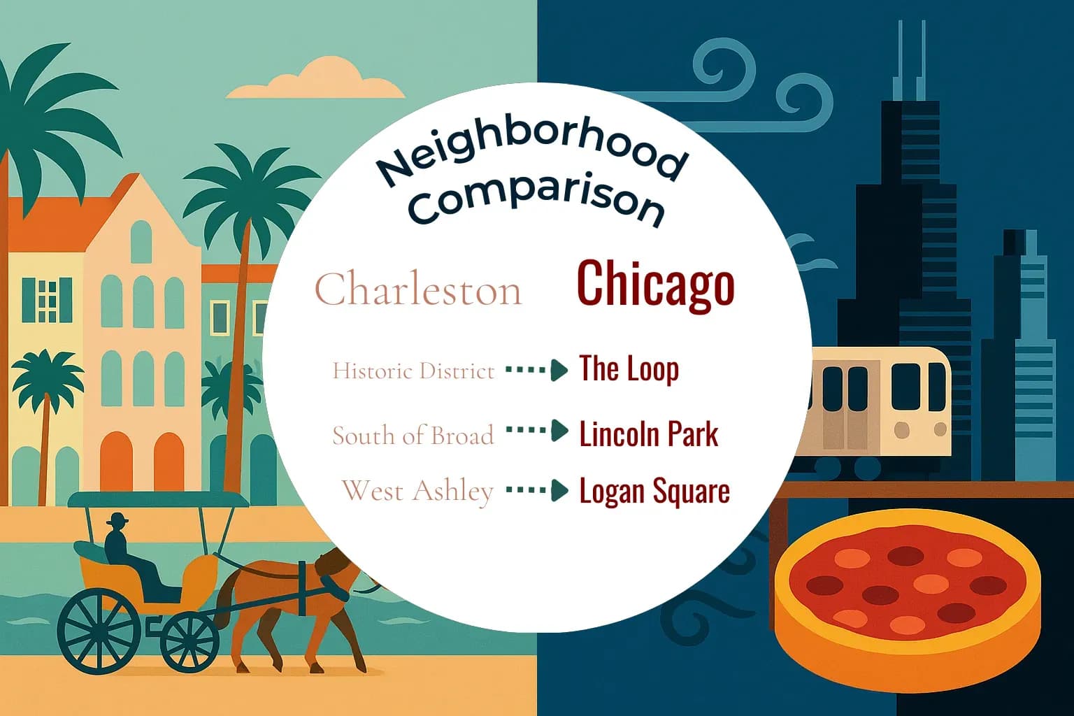 Charleston vs Chicago Neighborhood Comparison