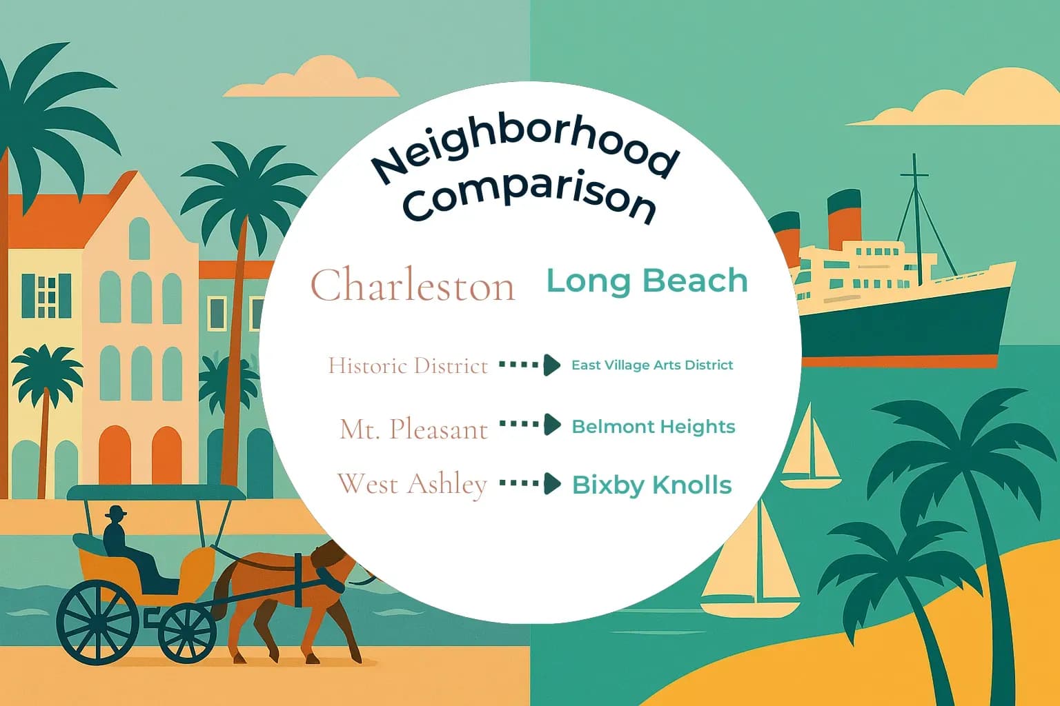Charleston vs Long Beach Neighborhood Comparison