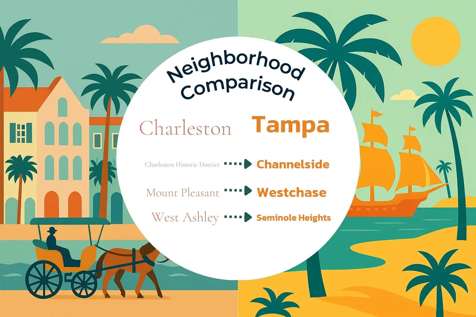 Charleston vs Tampa Neighborhood Comparison