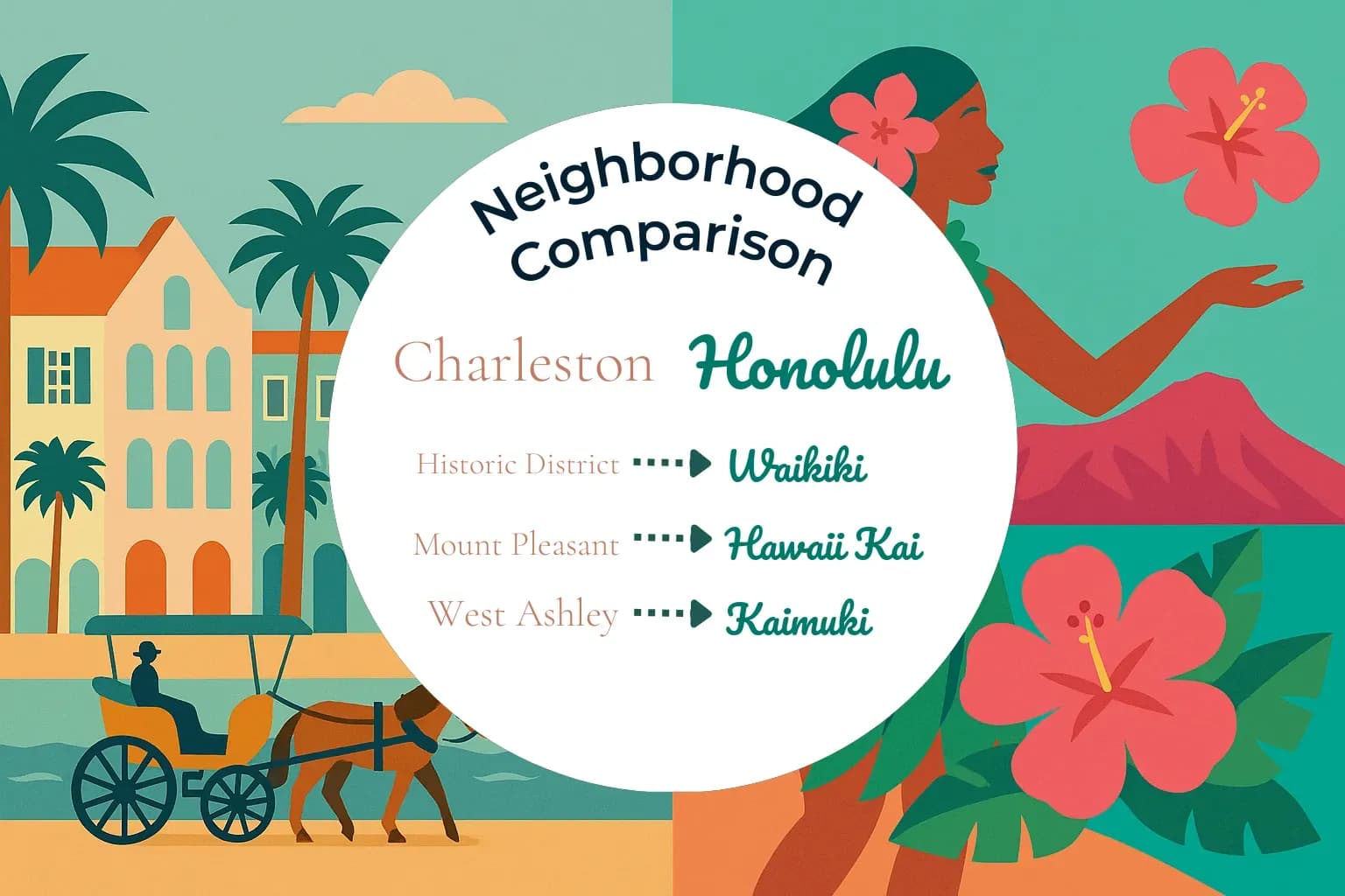 Charleston vs Honolulu Neighborhood Comparison