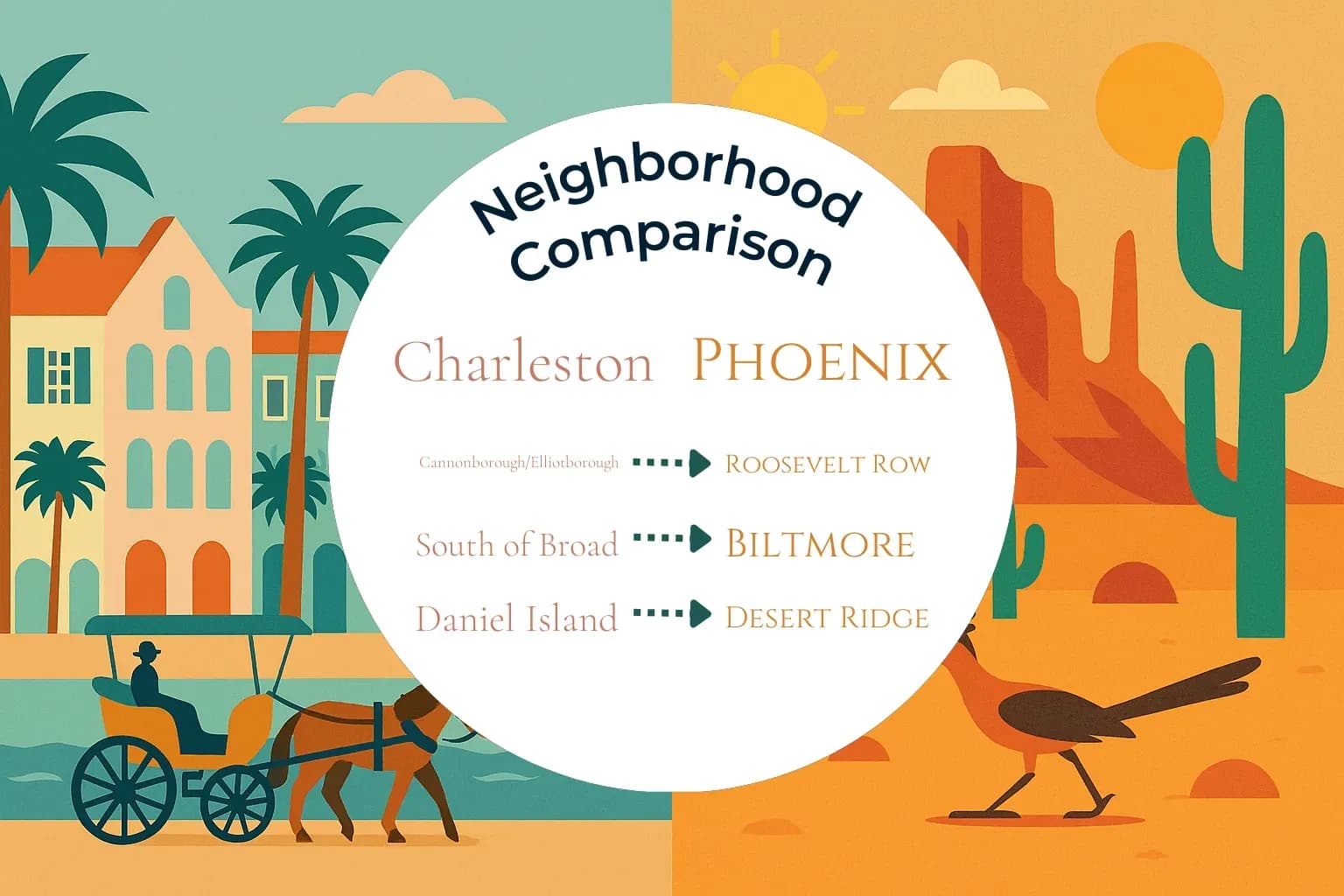 Charleston vs Phoenix Neighborhood Comparison