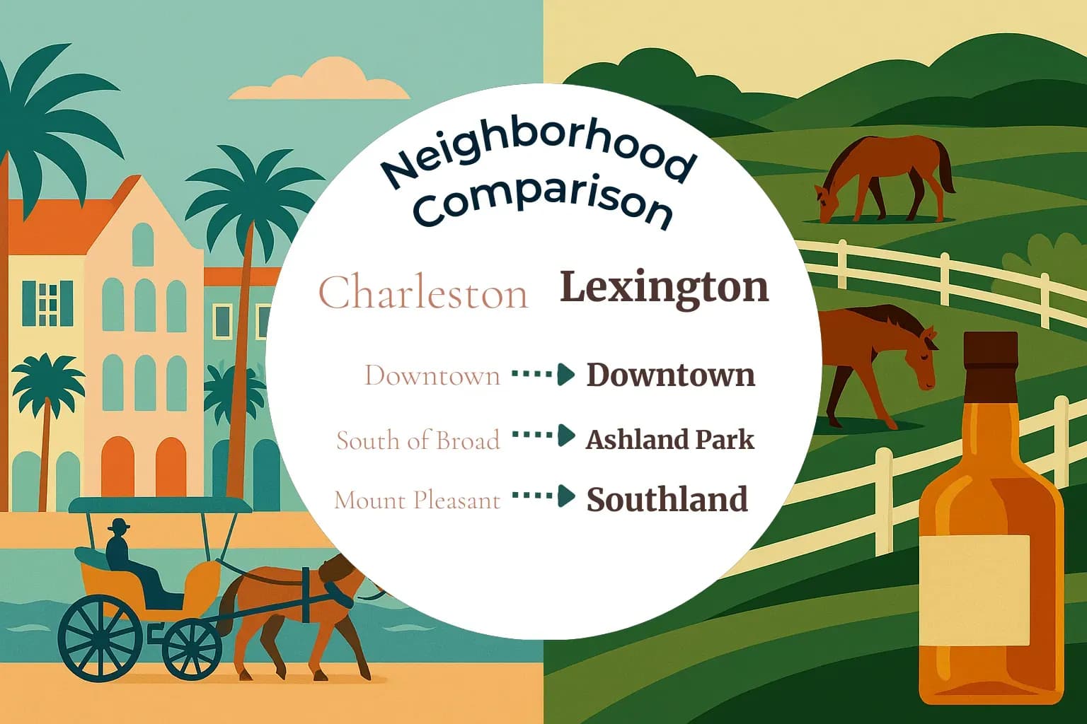 Charleston vs Lexington Neighborhood Comparison