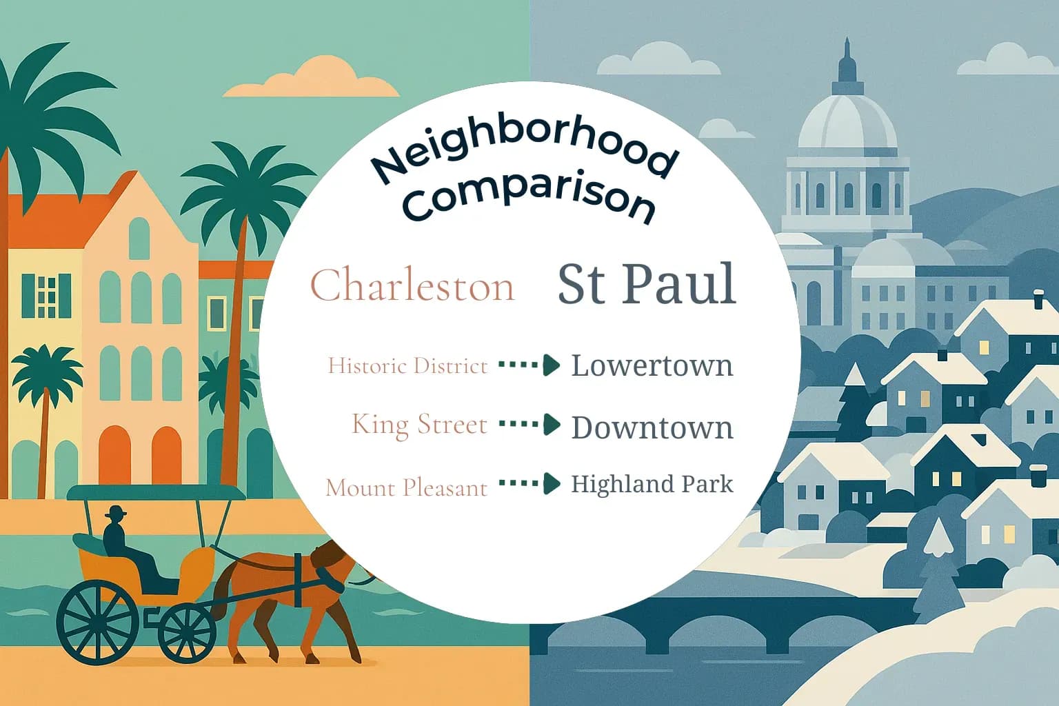 Charleston vs St. Paul Neighborhood Comparison