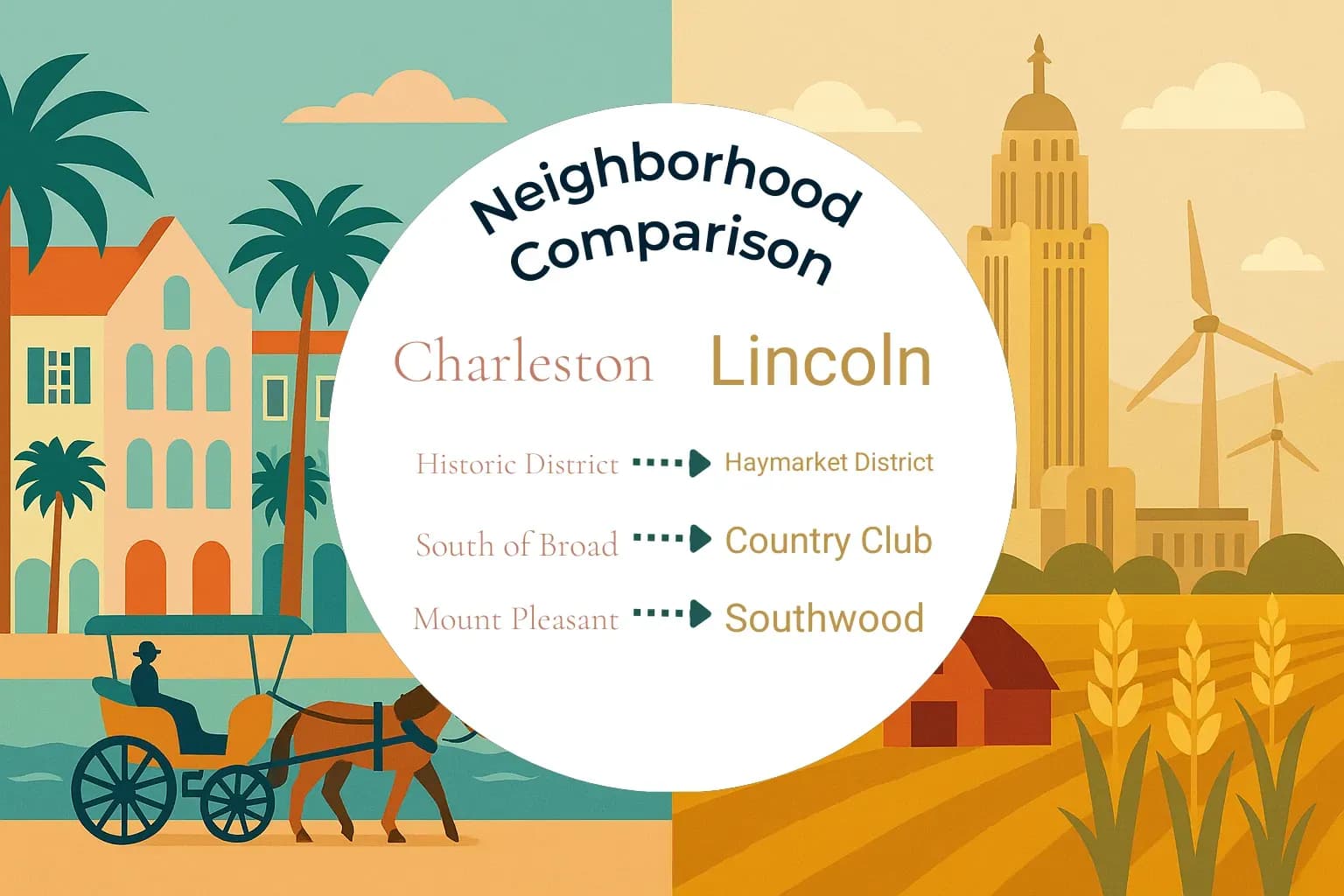 Charleston vs Lincoln Neighborhood Comparison