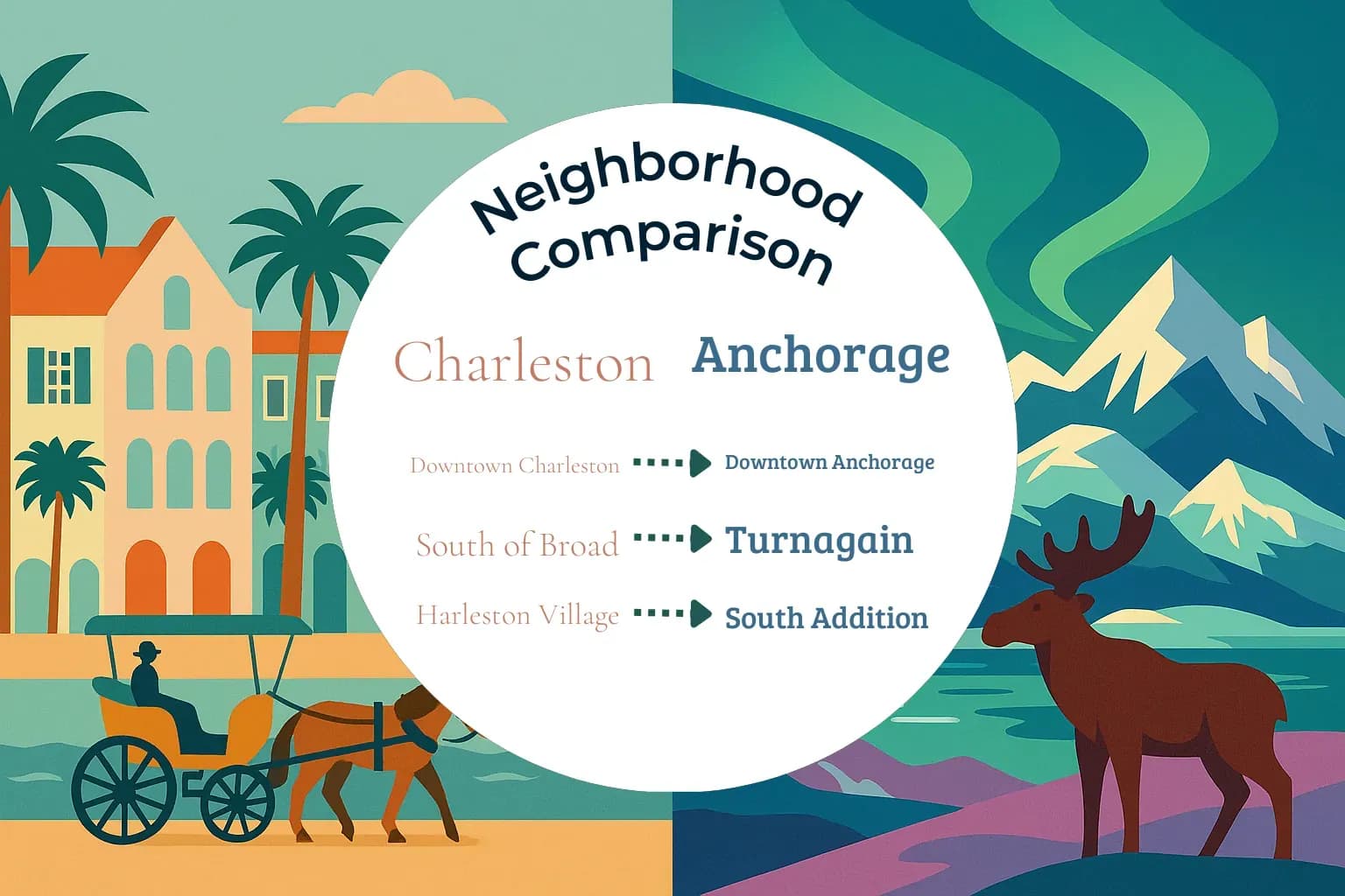 Charleston vs Anchorage Neighborhood Comparison