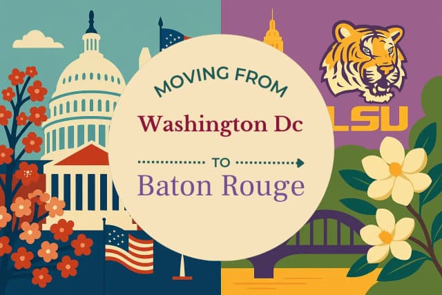 Moving from Washington DC to Baton Rouge