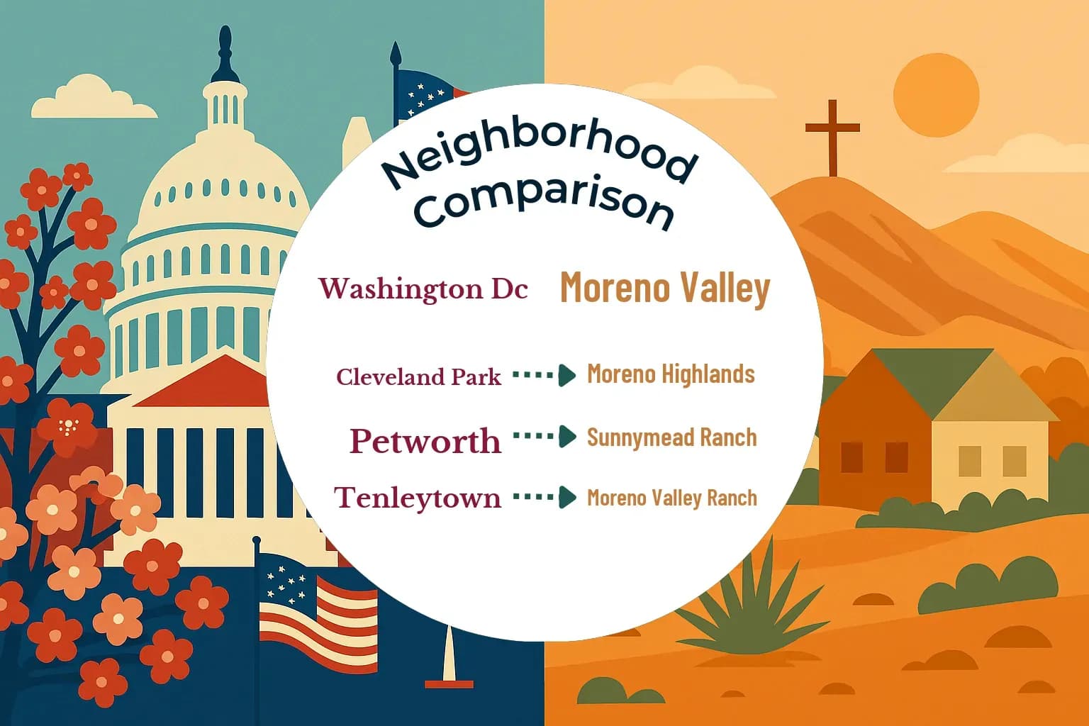 Washington DC vs Moreno Valley Neighborhood Comparison