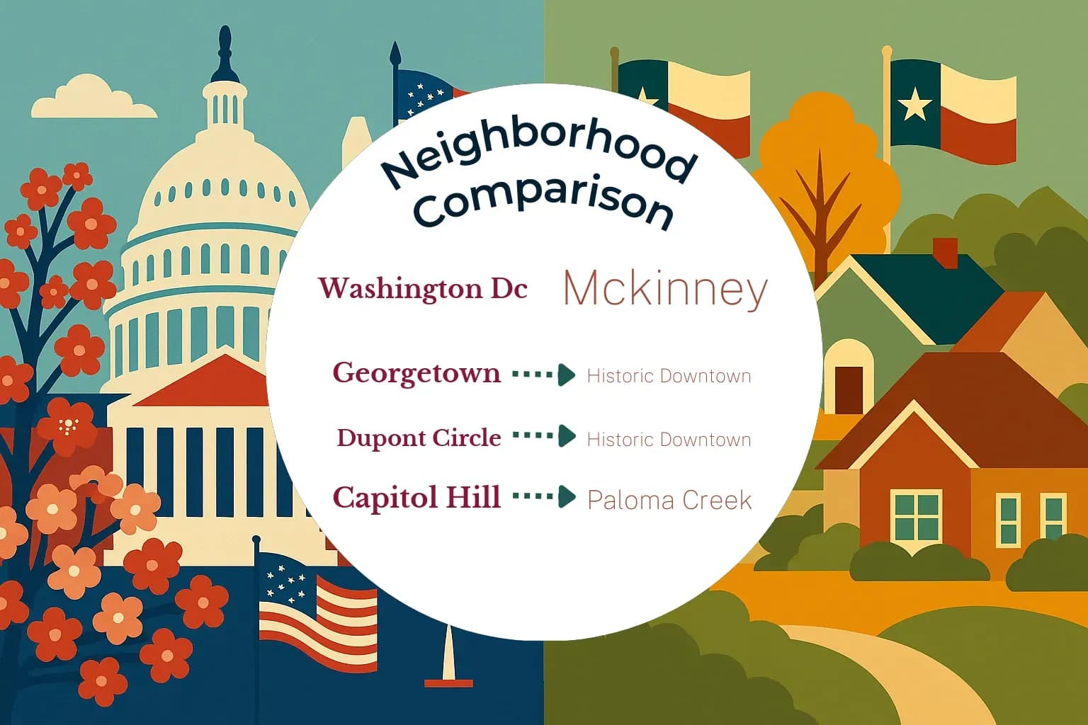 Washington DC vs Mckinney Neighborhood Comparison