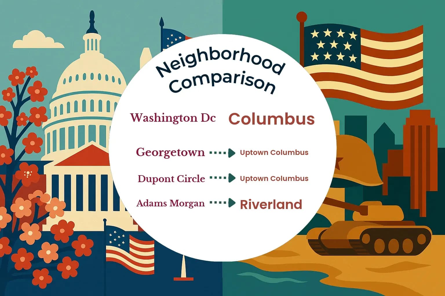 Washington DC vs Columbus Neighborhood Comparison