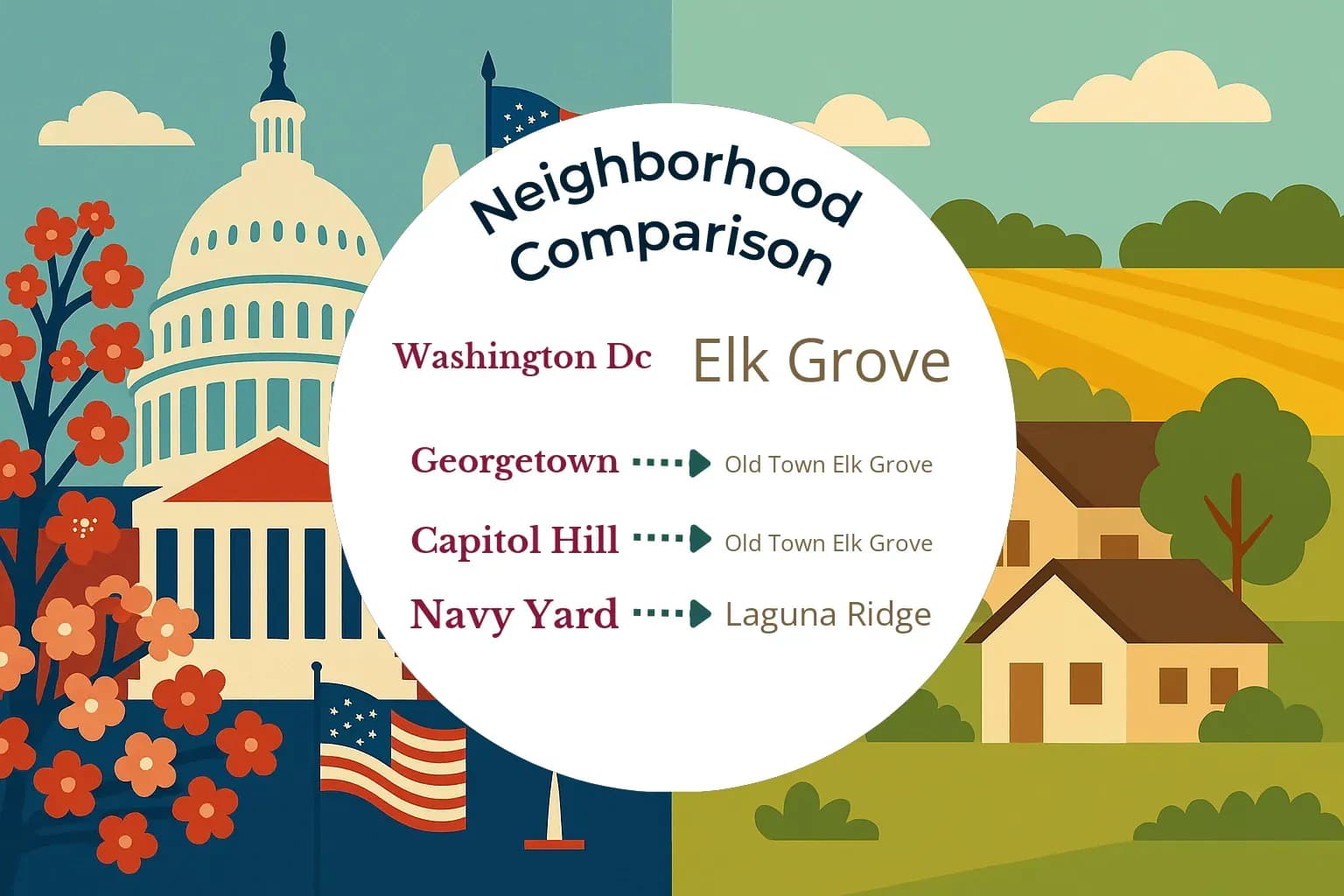 Washington DC vs Elk Grove Neighborhood Comparison