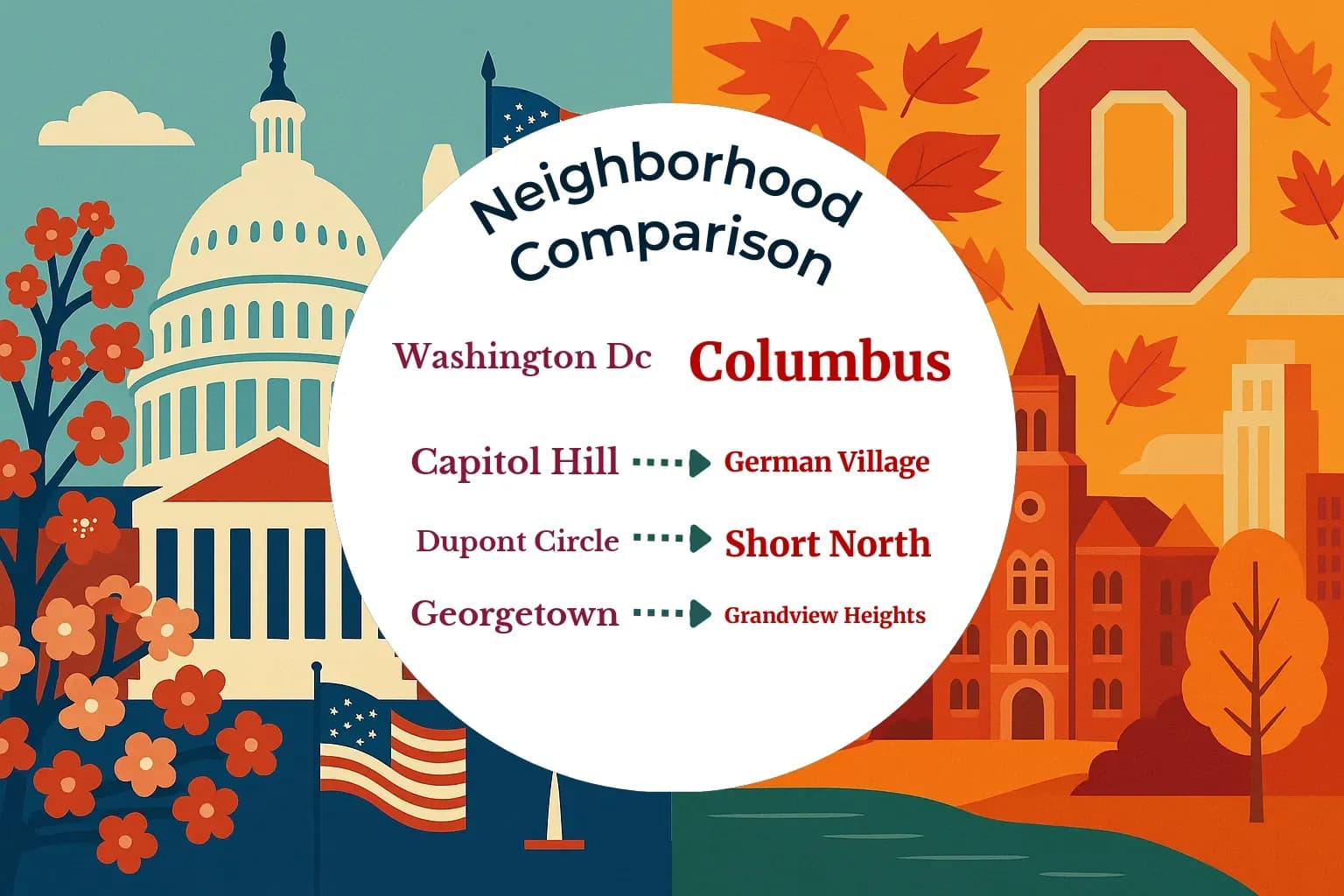 Washington DC vs Columbus Neighborhood Comparison