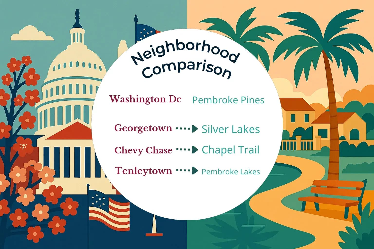 Washington DC vs Pembroke Pines Neighborhood Comparison