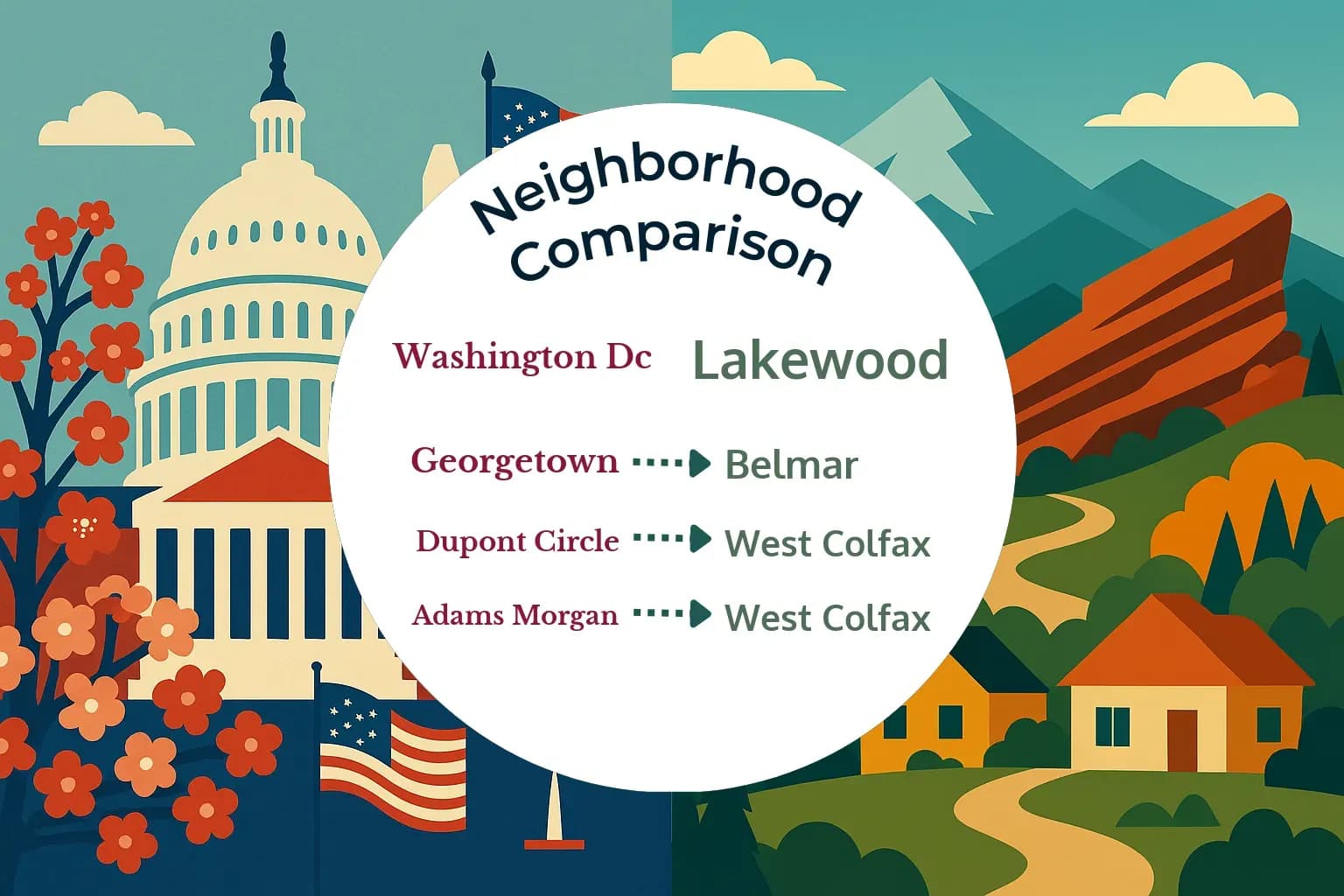 Washington DC vs Lakewood Neighborhood Comparison