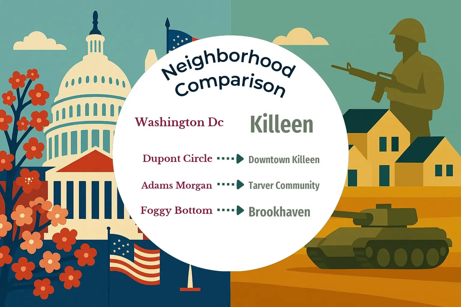 Washington DC vs Killeen Neighborhood Comparison