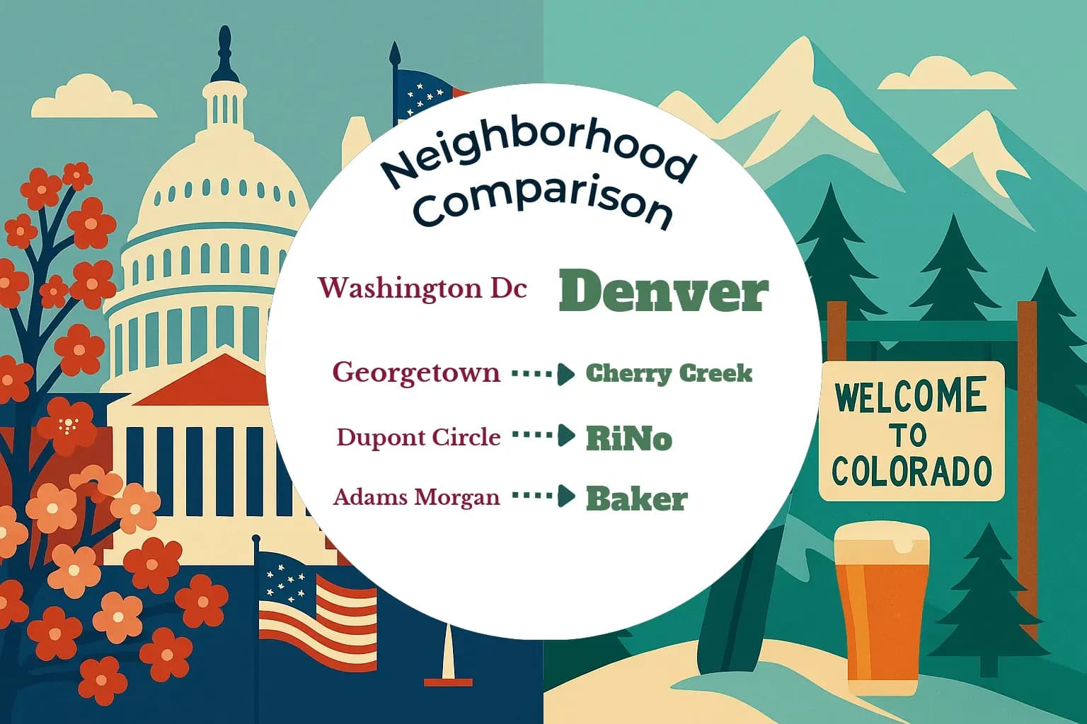 Washington DC vs Denver Neighborhood Comparison