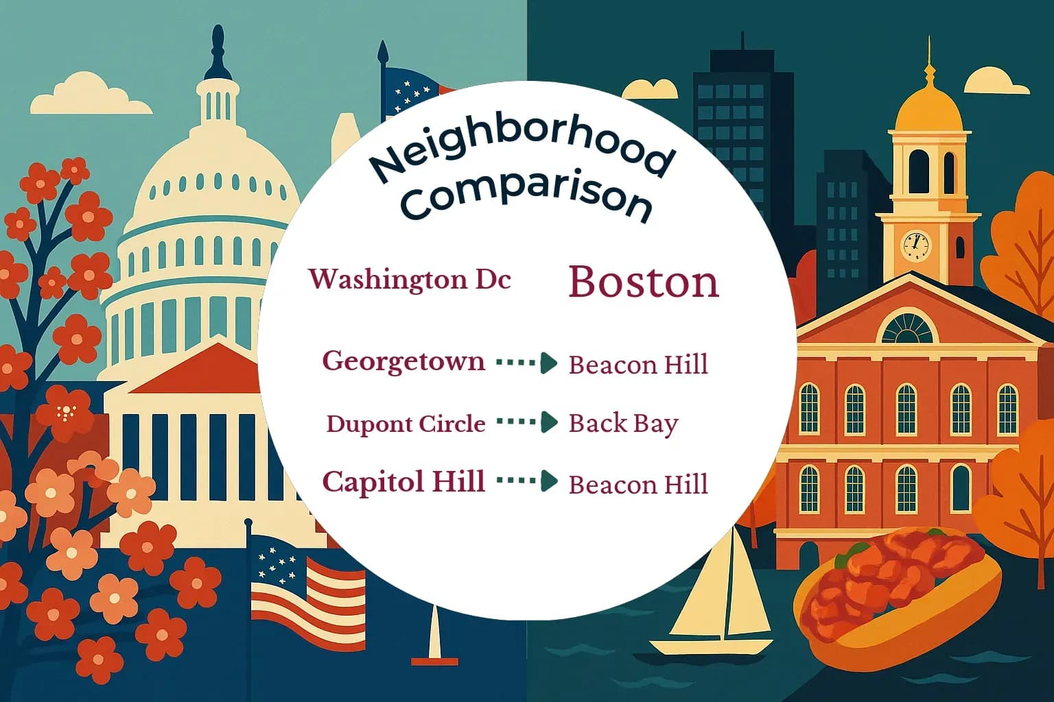Washington DC vs Boston Neighborhood Comparison