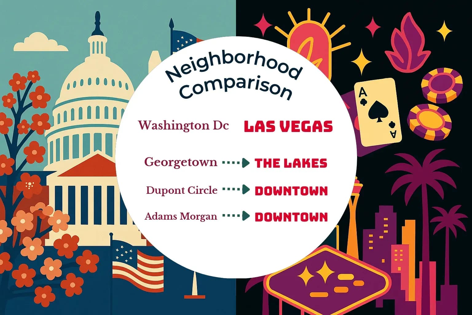 Washington DC vs Las Vegas Neighborhood Comparison